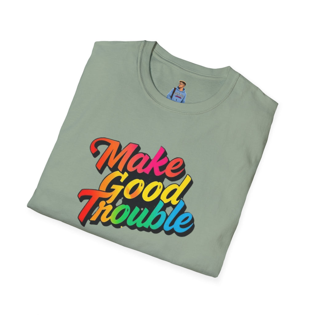 Make Good Trouble' Rainbow T-Shirt