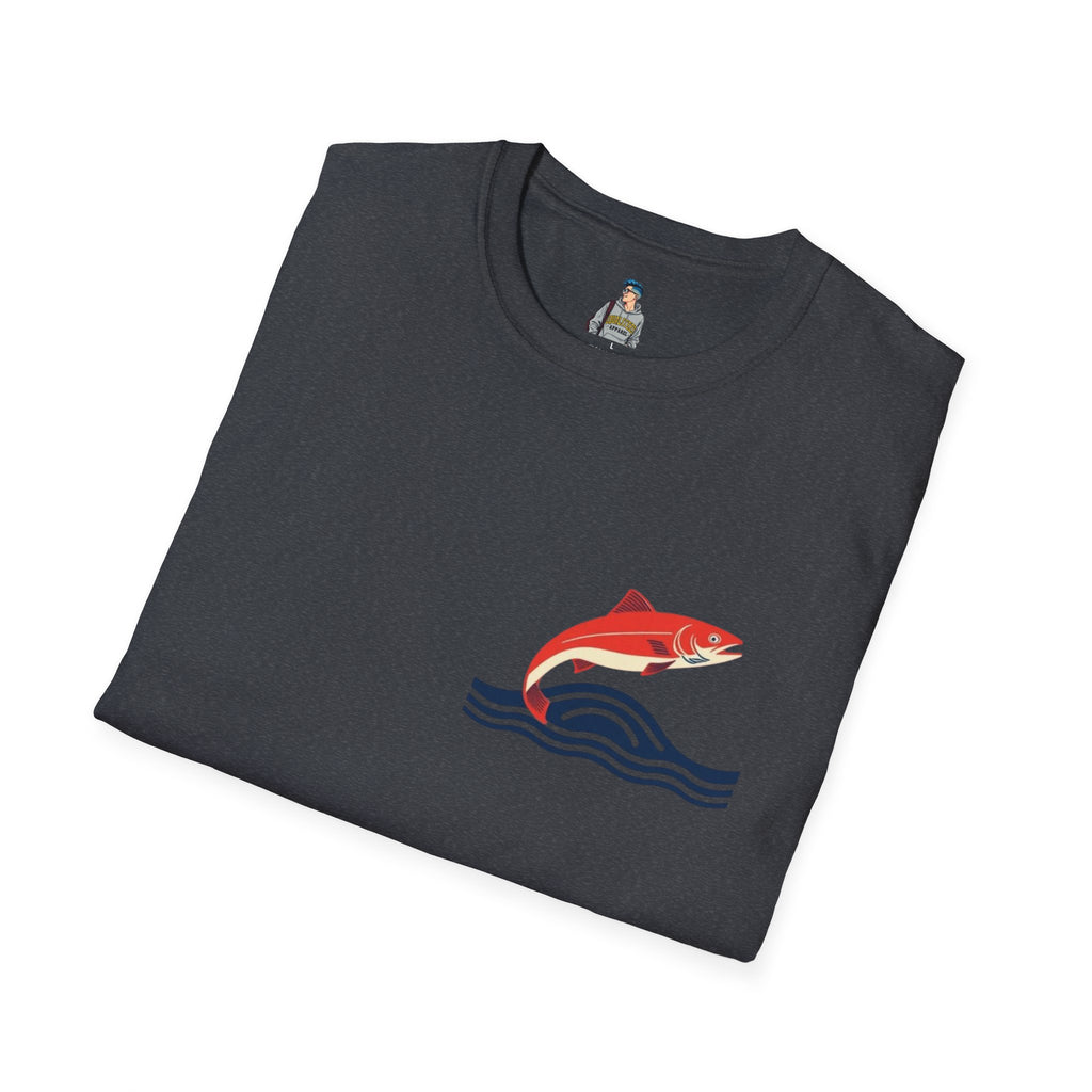 Jumping Salmon Native Pride Softstyle Unisex T-shirt