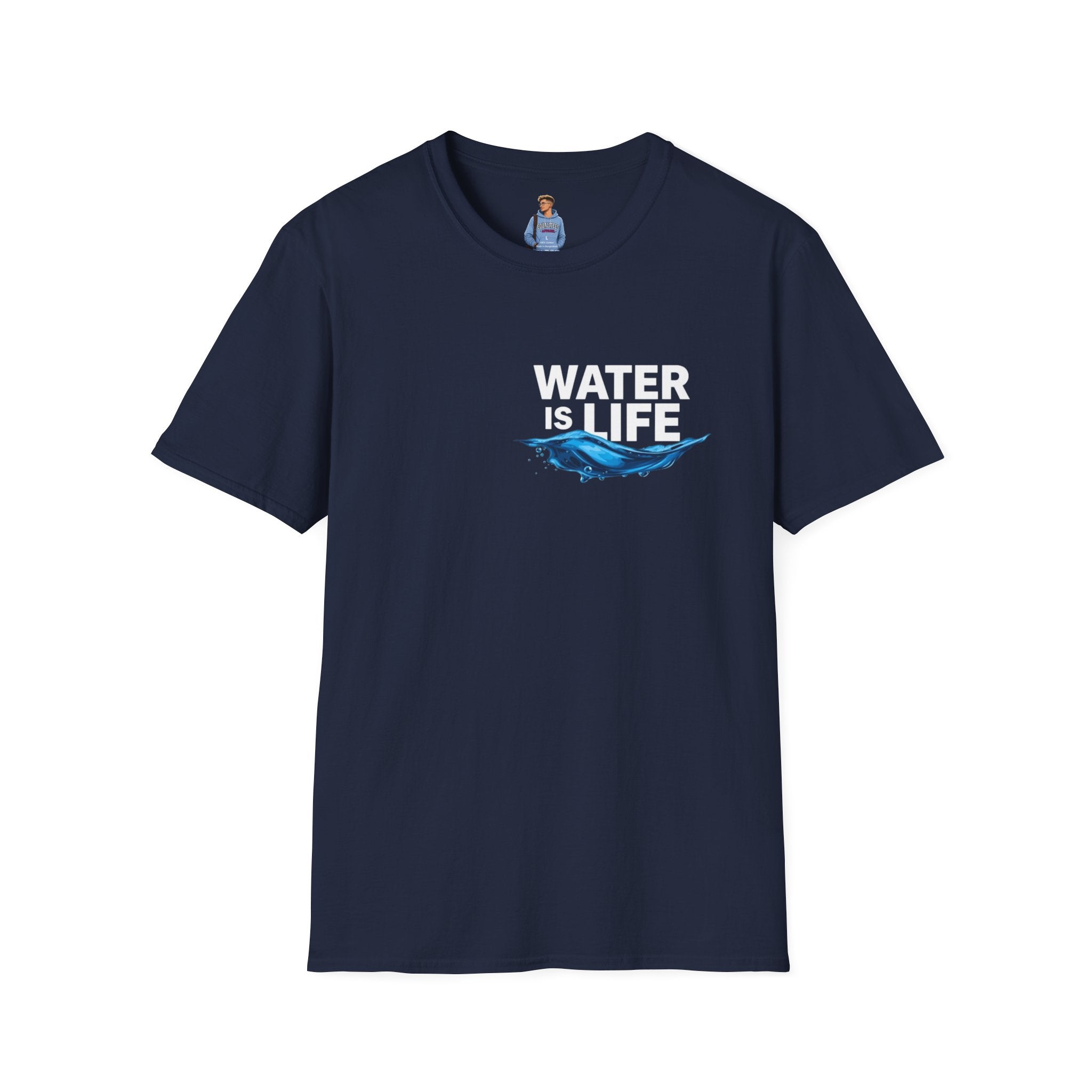 Water is Life Unisex T-Shirt | Eco-Friendly Tee for Environmentalists, Beach Lovers, Awareness Campaigns, Gifting