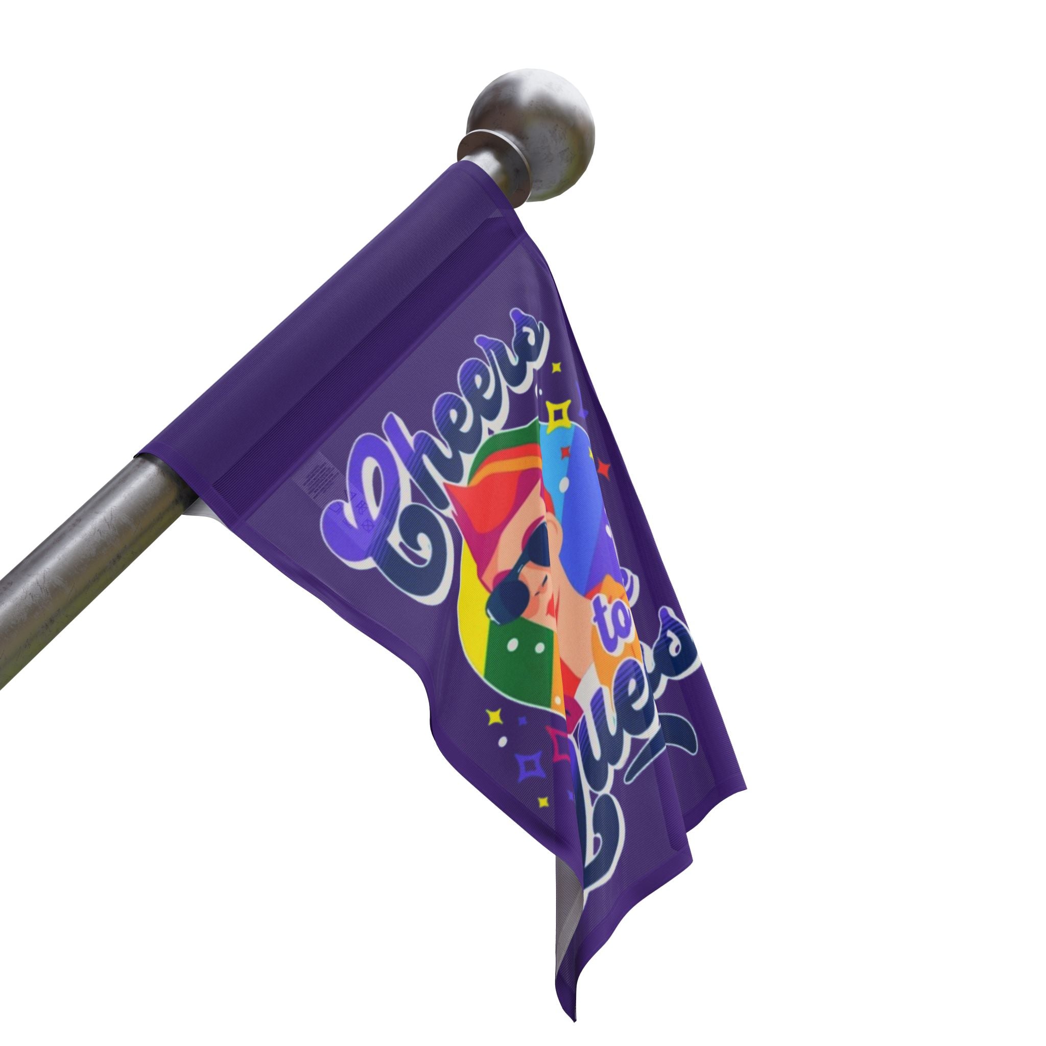 Cheers to the Queers Pride Flag - EqualiTees.Me