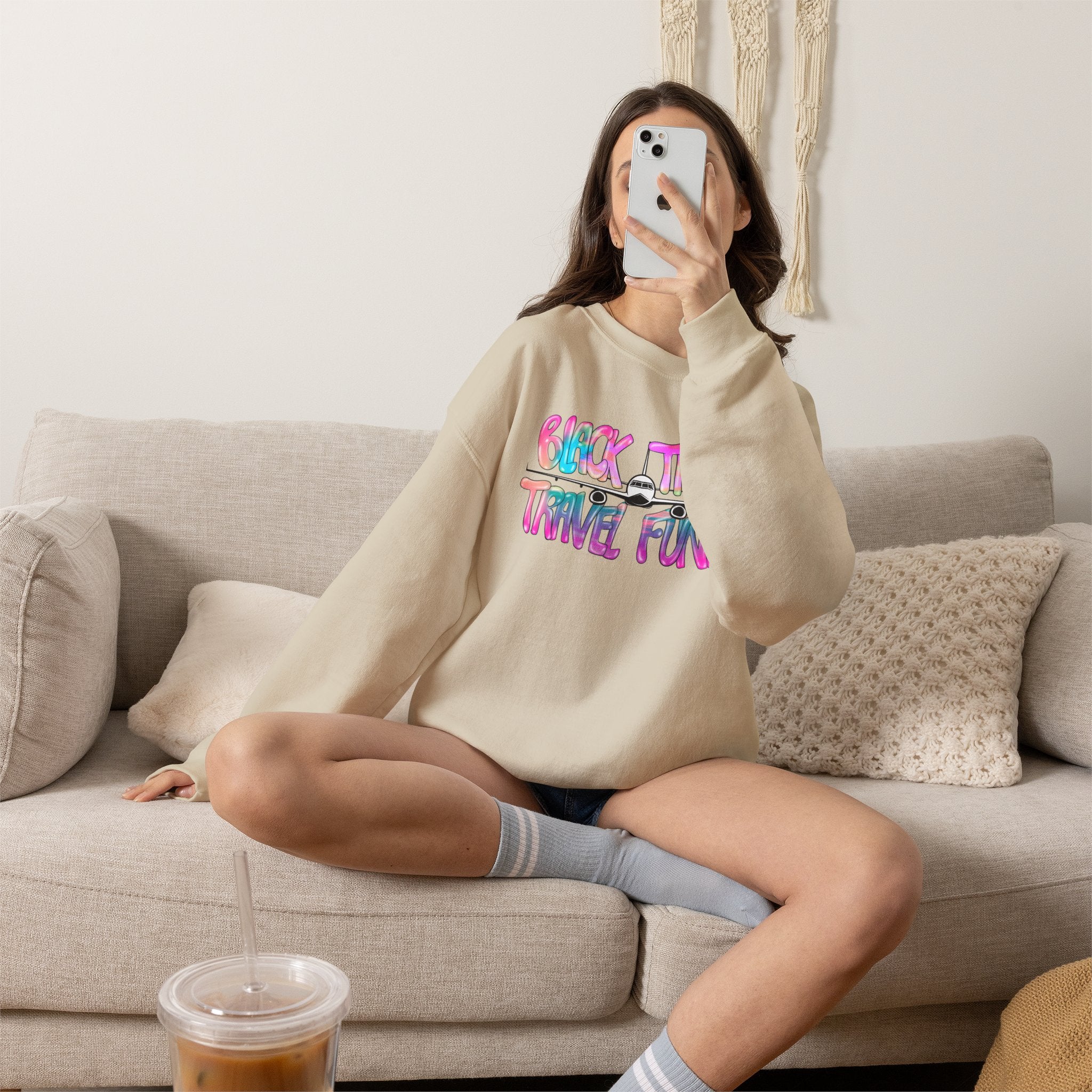 BTTF - Black Trans Travel Fund Unisex Crewneck Sweatshirt