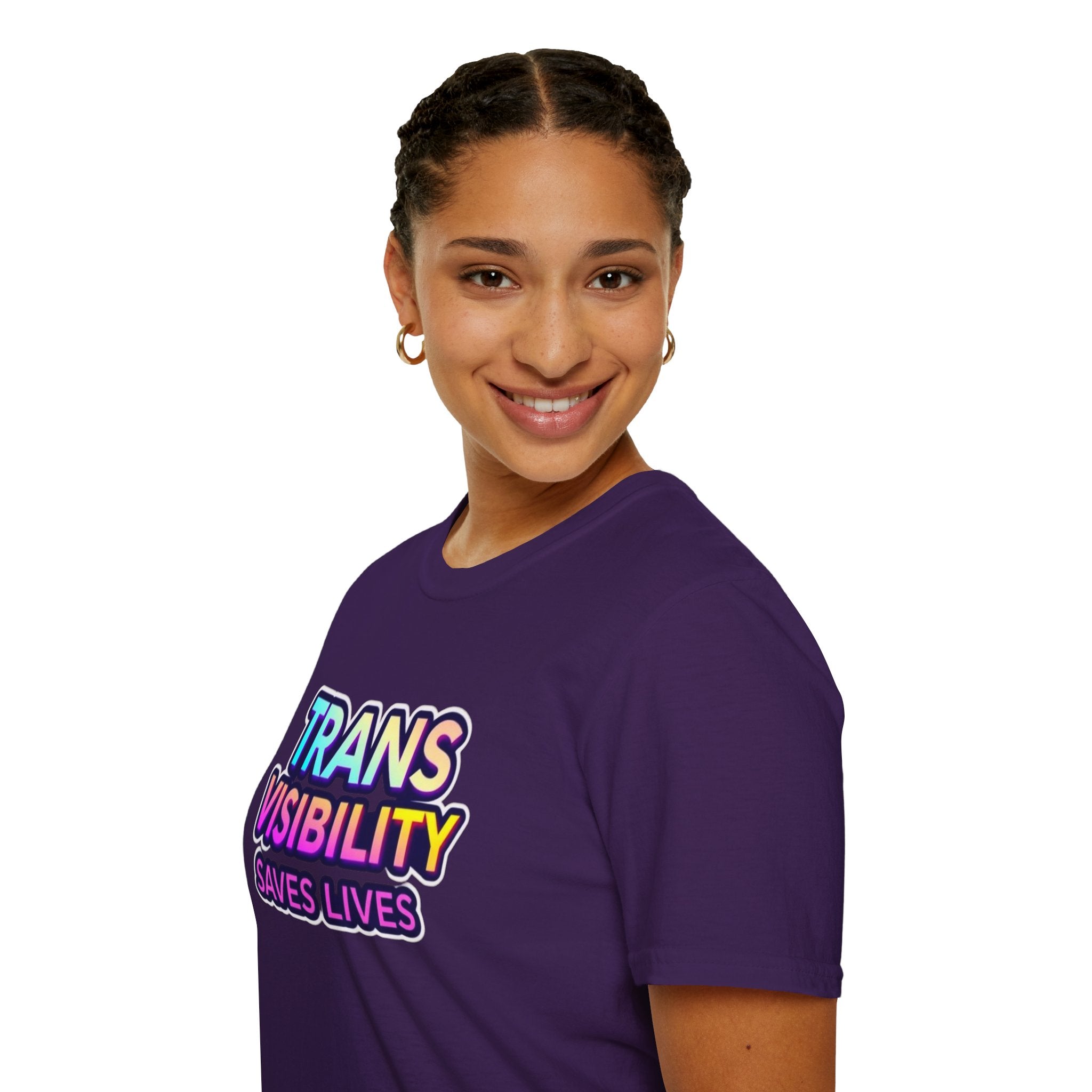 Trans Visibility Saves Lives Statement T-shirt