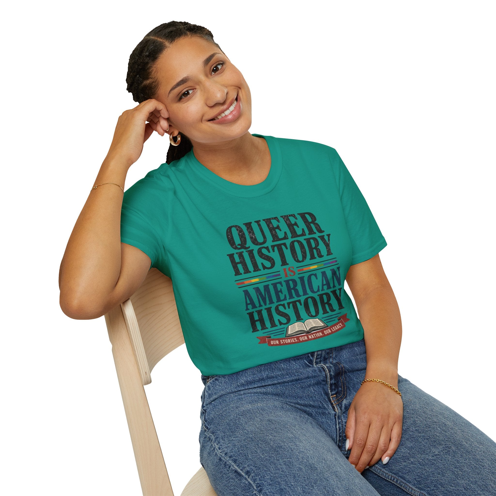 Queer History Is American — Graphic T-Shirt