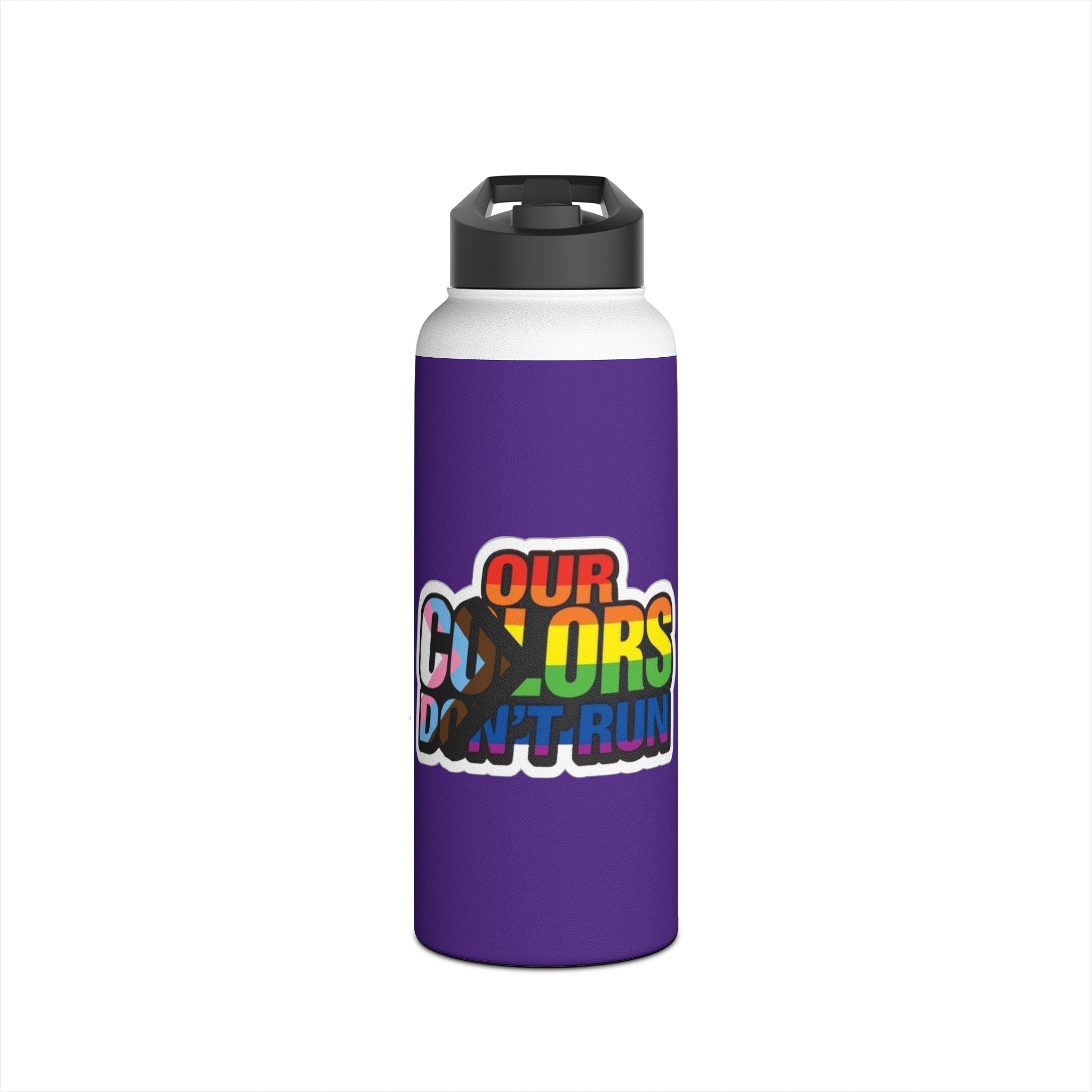 Teaching While Queer Stainless Steel Water Bottle - Perfect for Educators and Allies - EqualiTees.Me