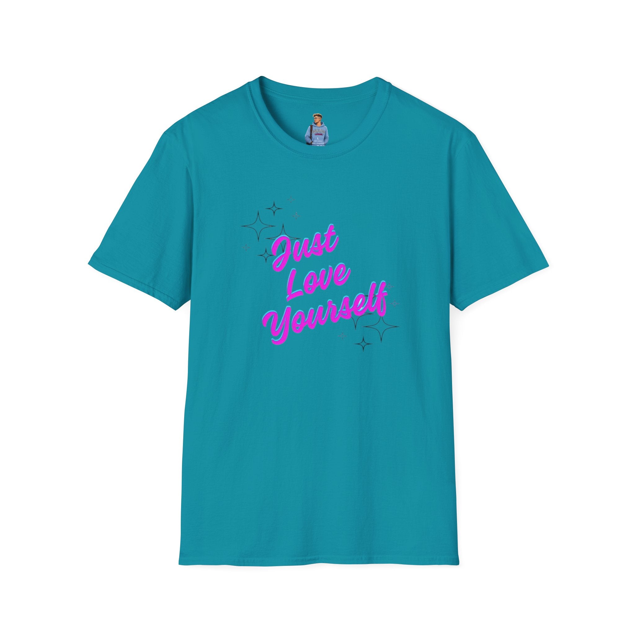 Camiseta unisex de estilo suave "Just Love Yourself": camiseta motivacional para el amor propio