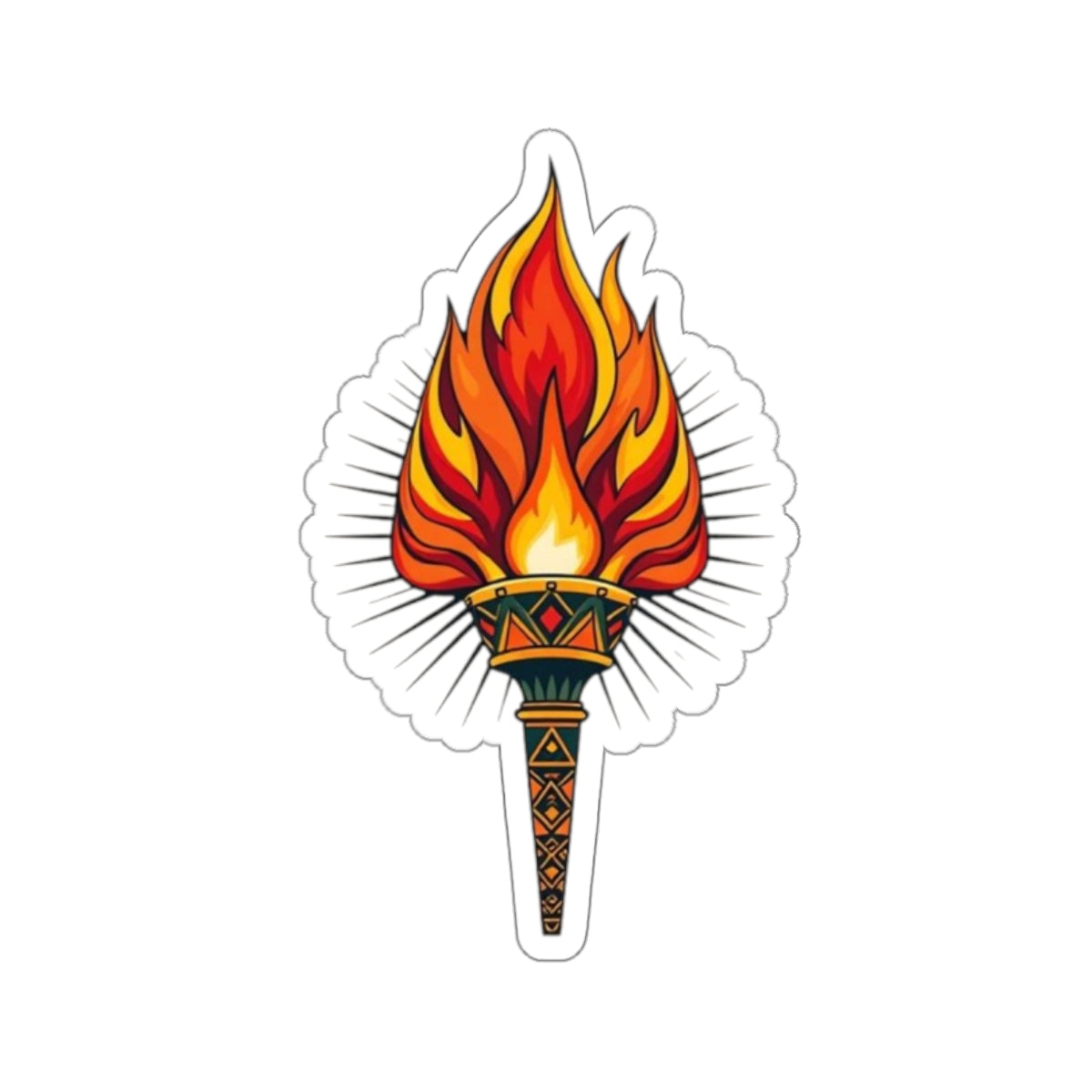 Die-Cut Stickers - Torch of Enlightenment - EqualiTees.Me