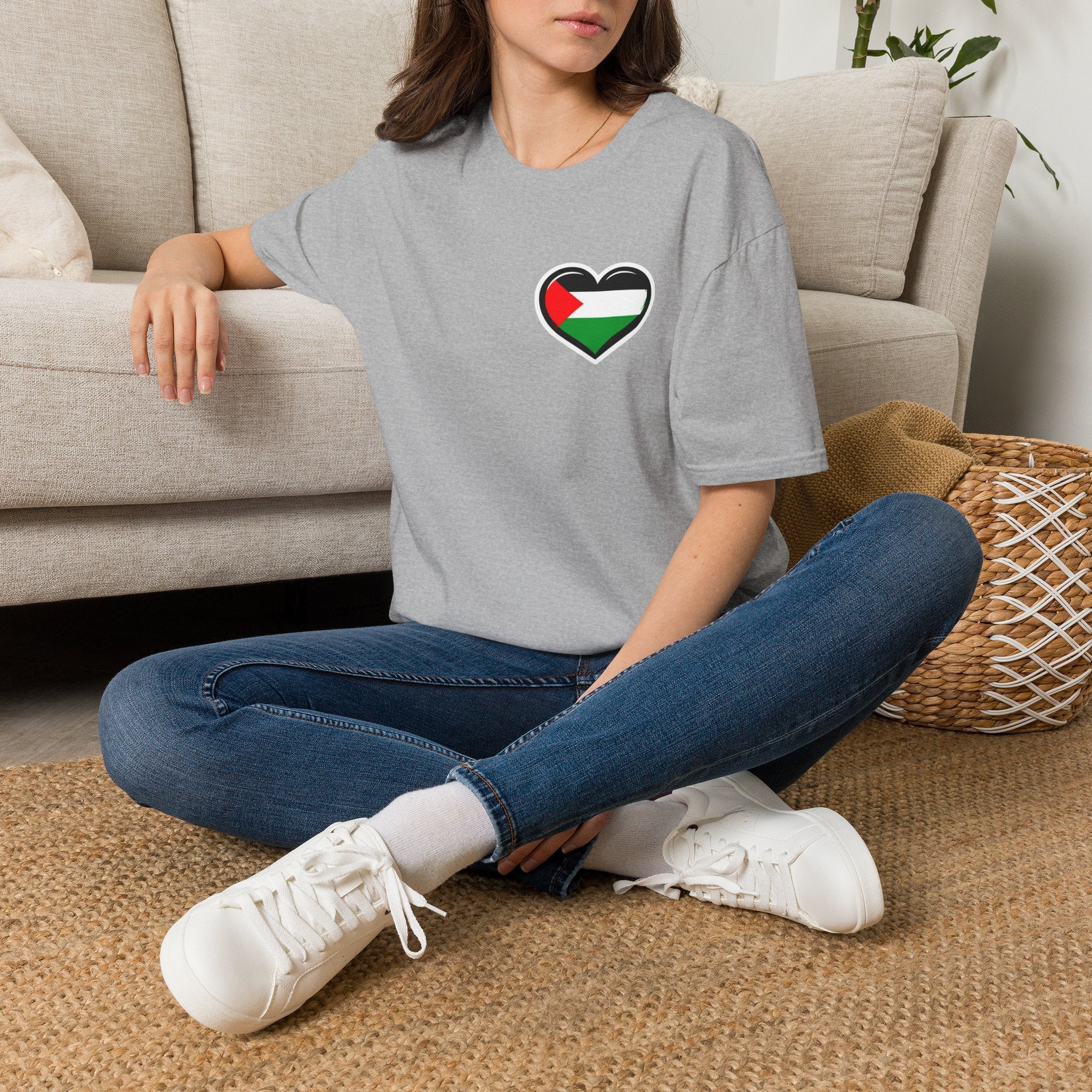 Camiseta unisex de estilo suave: "Apoya a Gaza y todos somos Palestina".