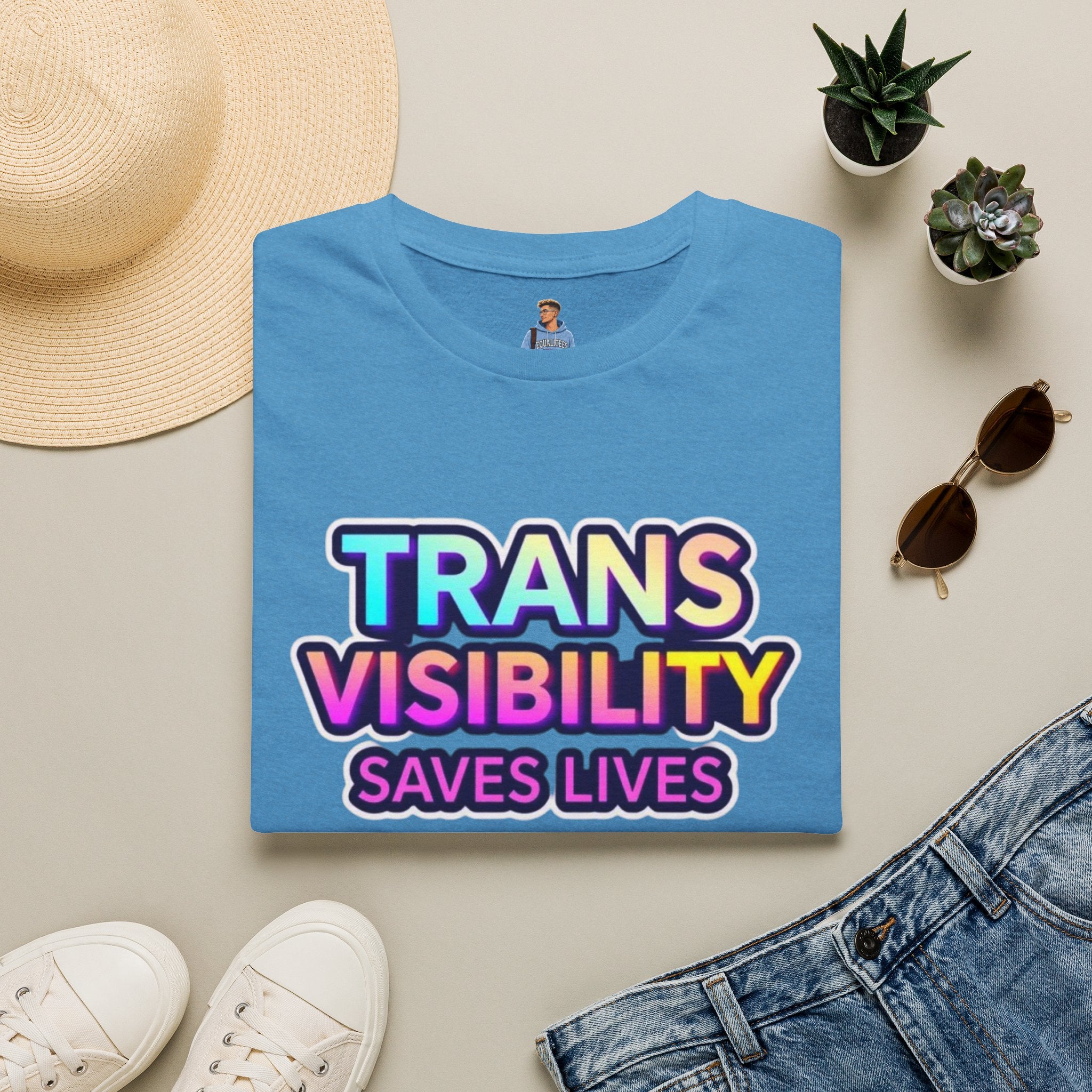 Trans Visibility Saves Lives Statement T-shirt