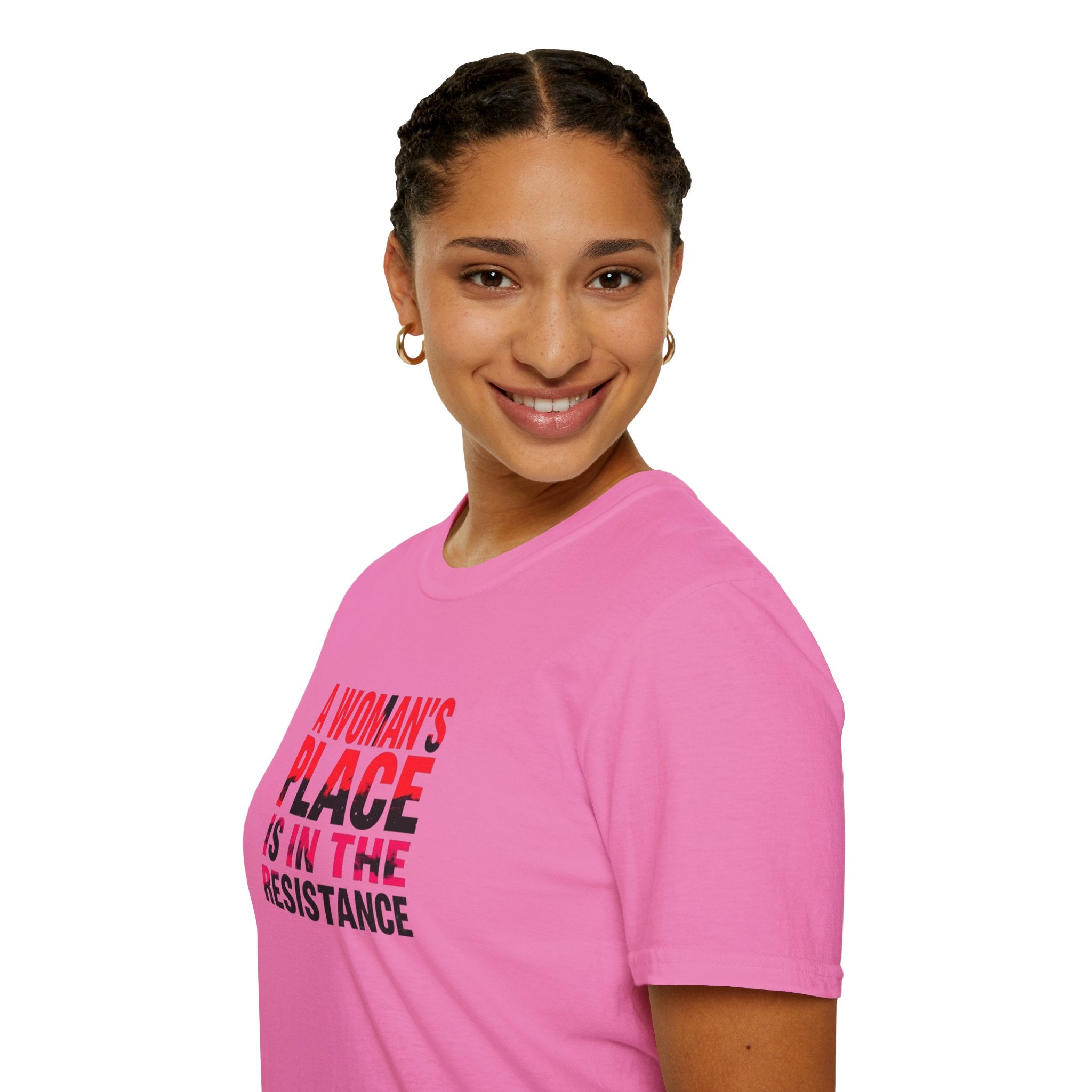 A Woman's Place Is in the Resistance Unisex Softstyle T-Shirt