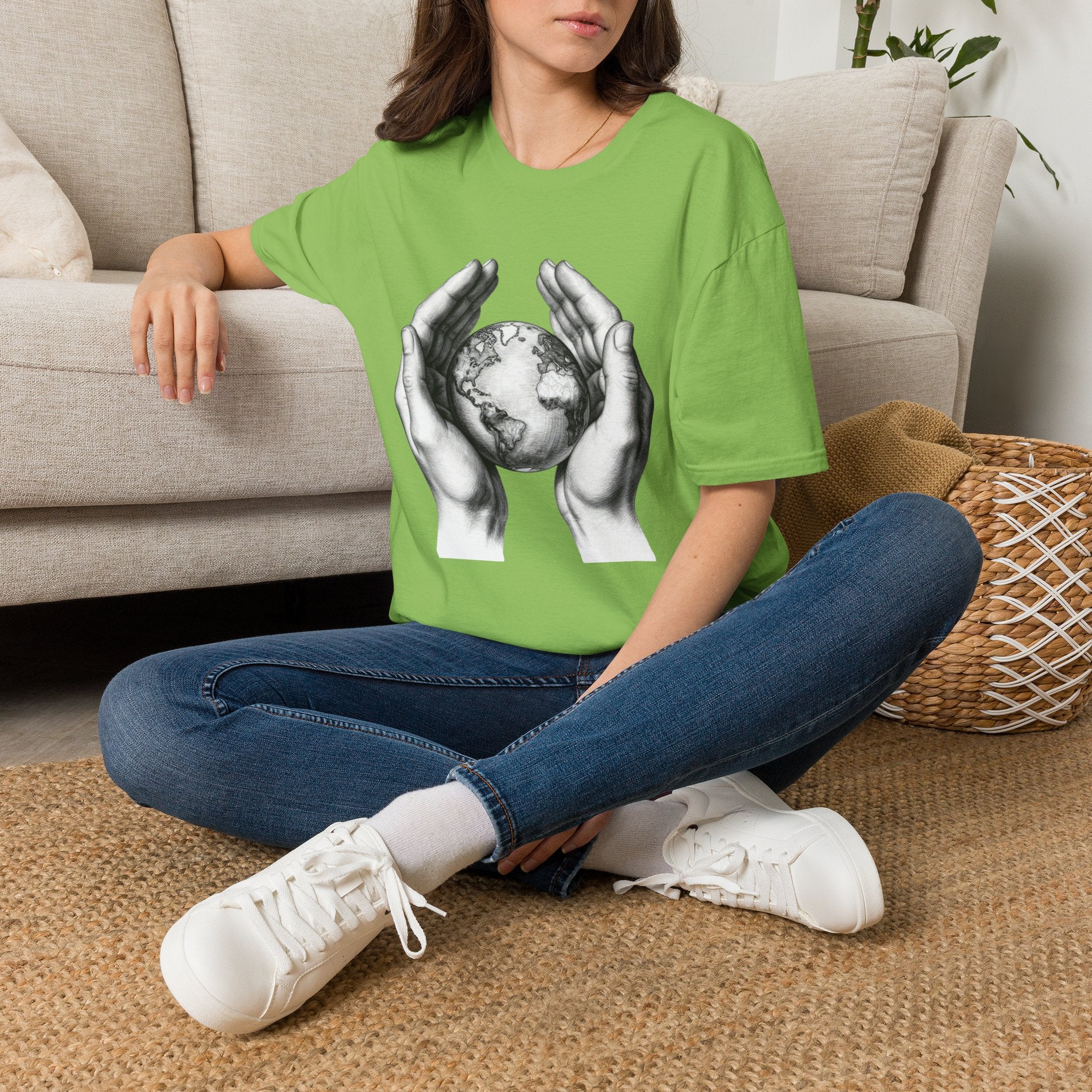 Earth in Your Hands T-Shirt — Protect the Planet Graphic Tee