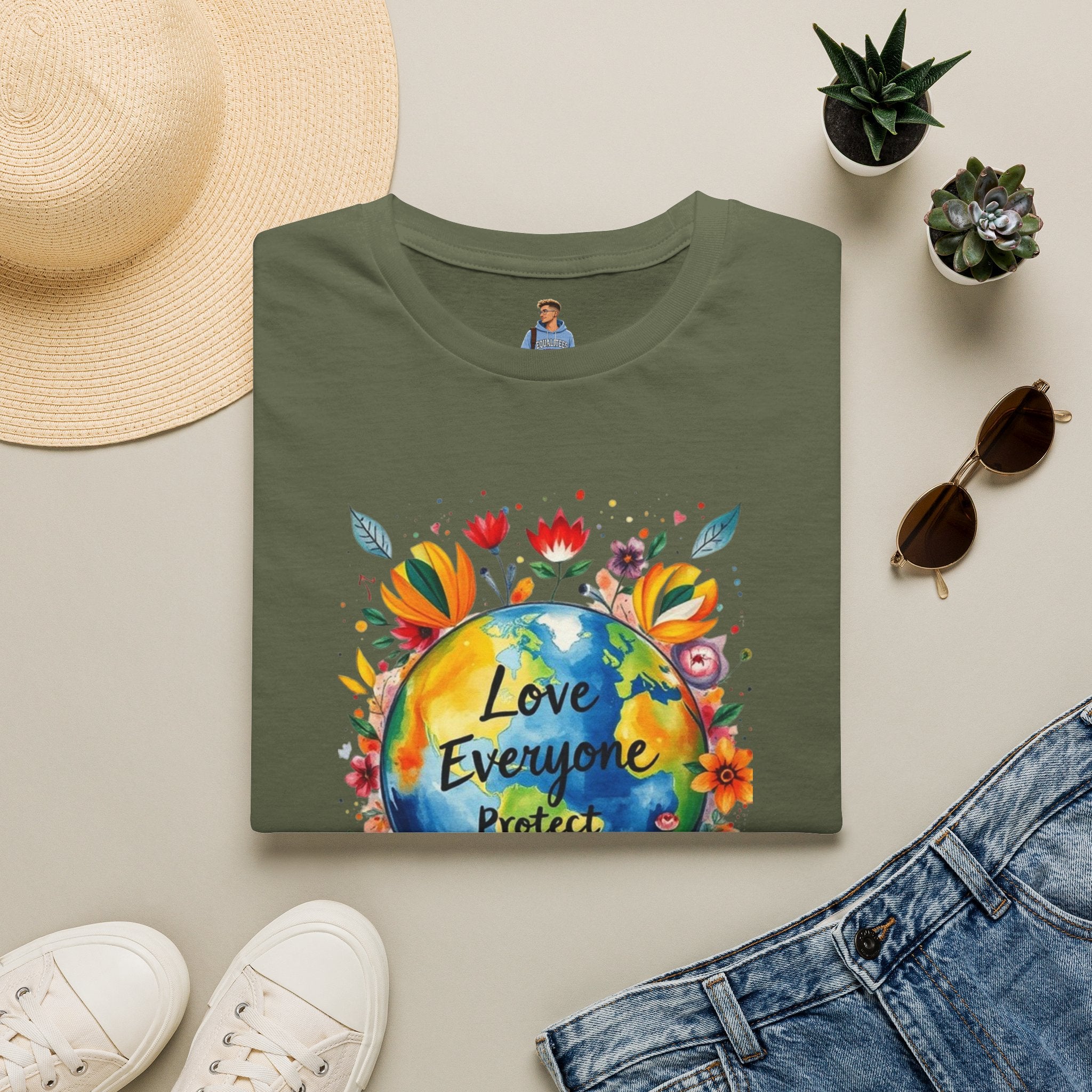 Love Everyone Protect The Planet T-Shirt