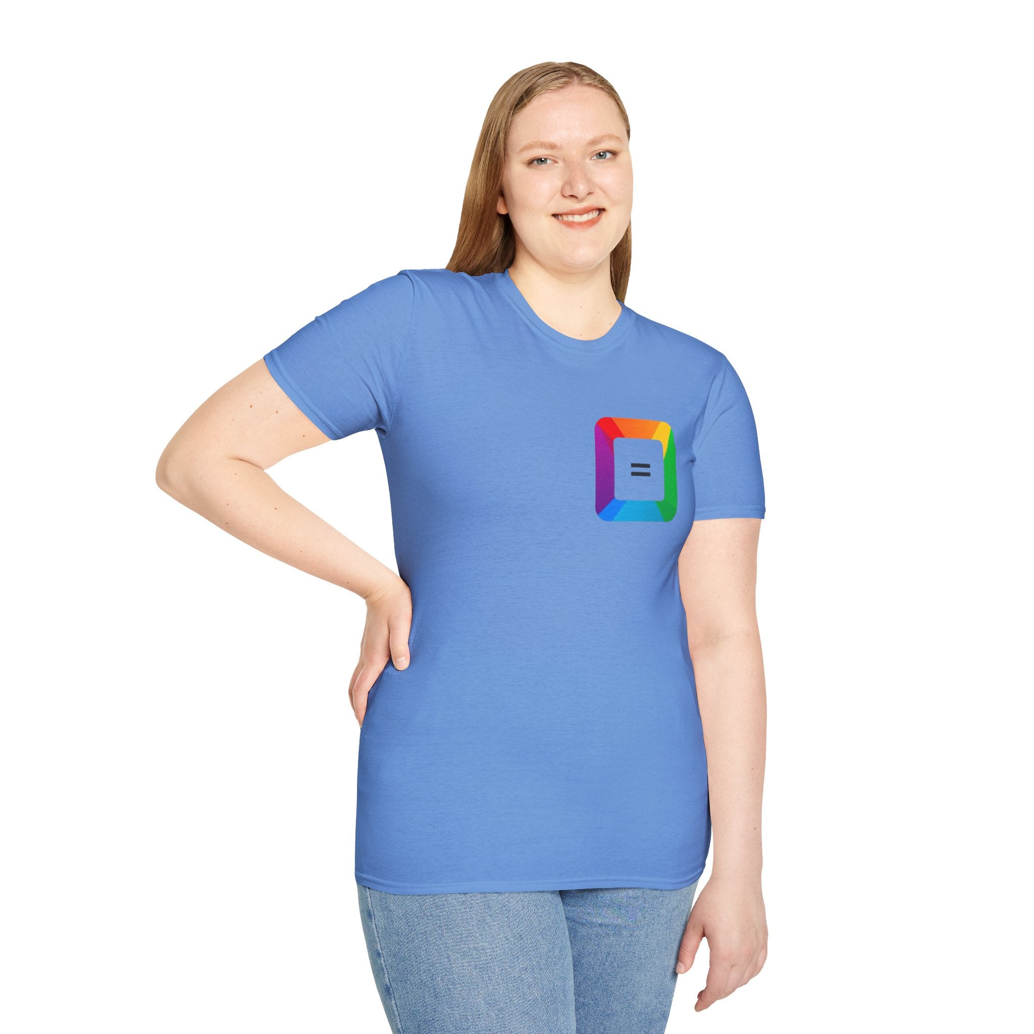 Pride-Theme Unisex Softstyle T-Shirt - "True freedom is Equality for ALL"