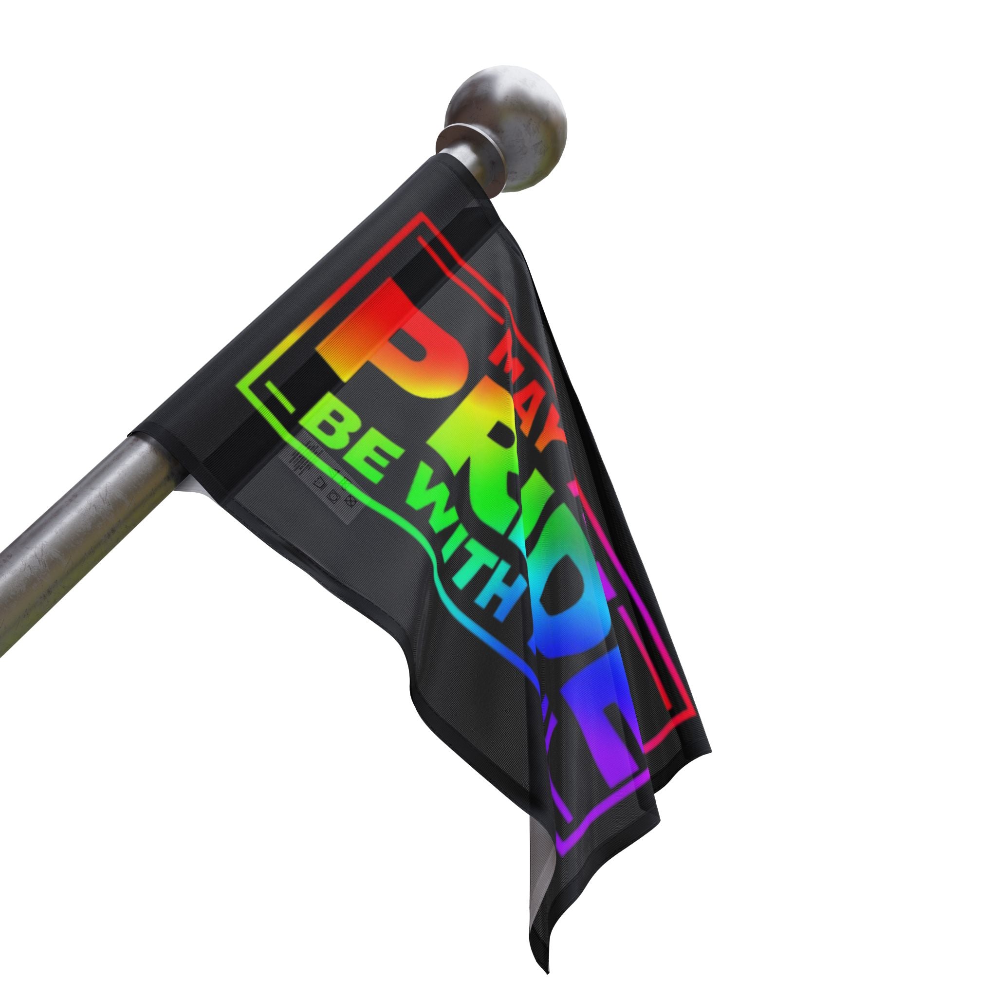May the Pride Be With You Flag - Aesthetic LGBTQ+ Banner for Celebration & Home Decor - EqualiTees.Me