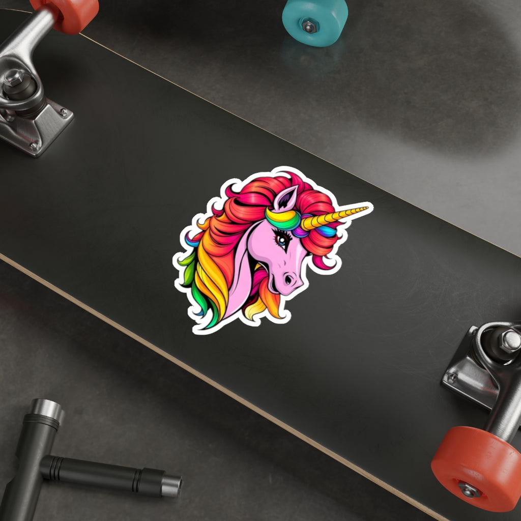 Die-Cut Stickers - Pink Unicorn - EqualiTees.Me