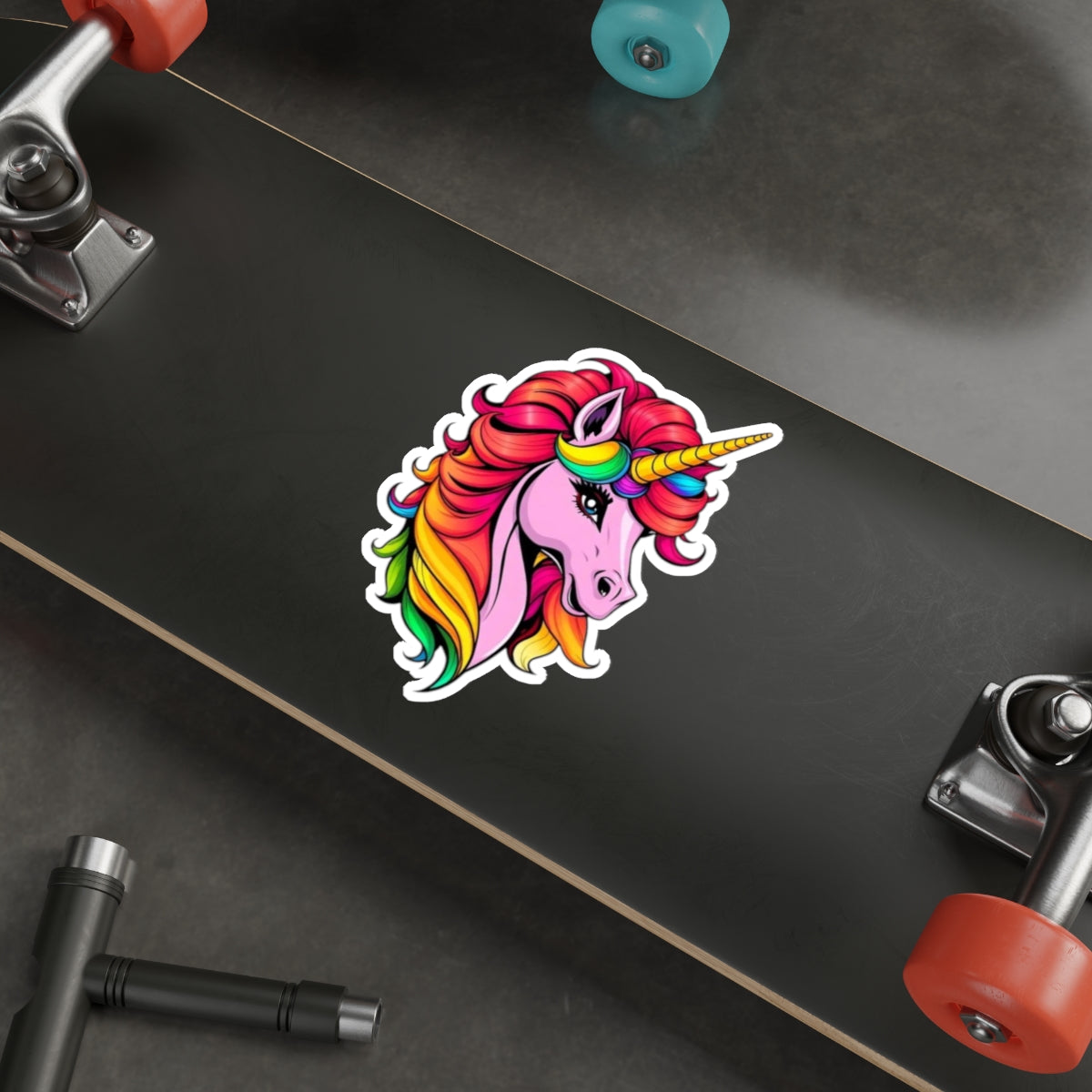 Die-Cut Stickers - Pink Unicorn - EqualiTees.Me