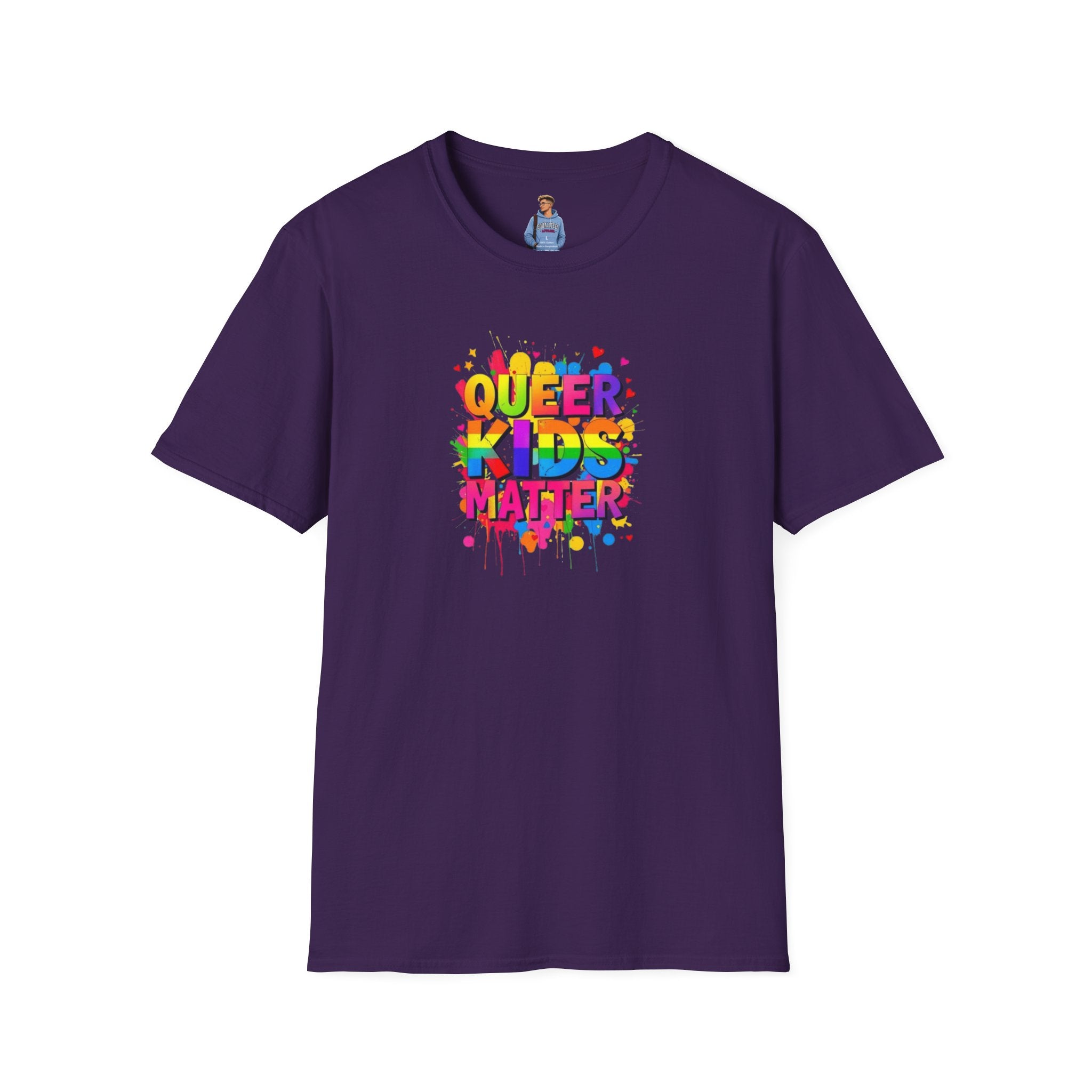 Camiseta unisex suave "Queer Kids Matter": celebra la inclusión y el orgullo