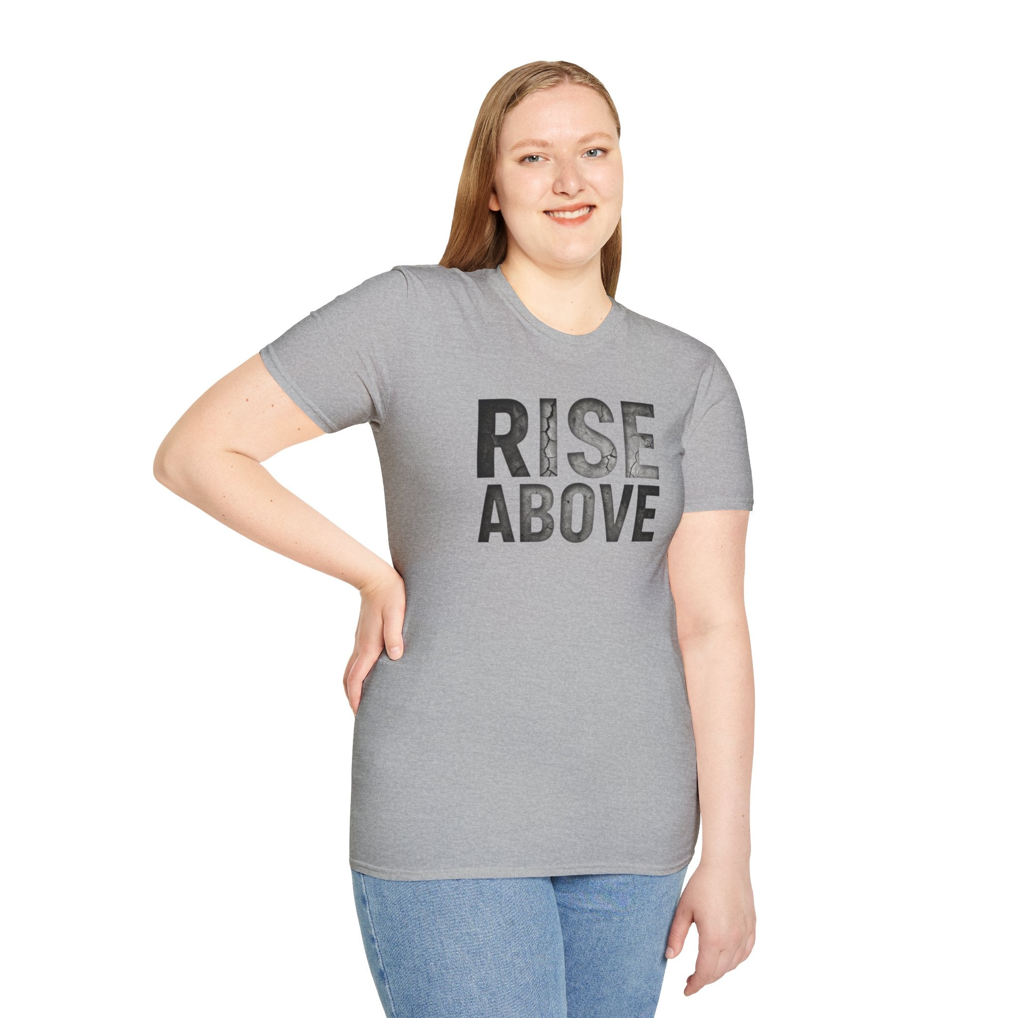 Rise Above Motivational Graphic T-Shirt