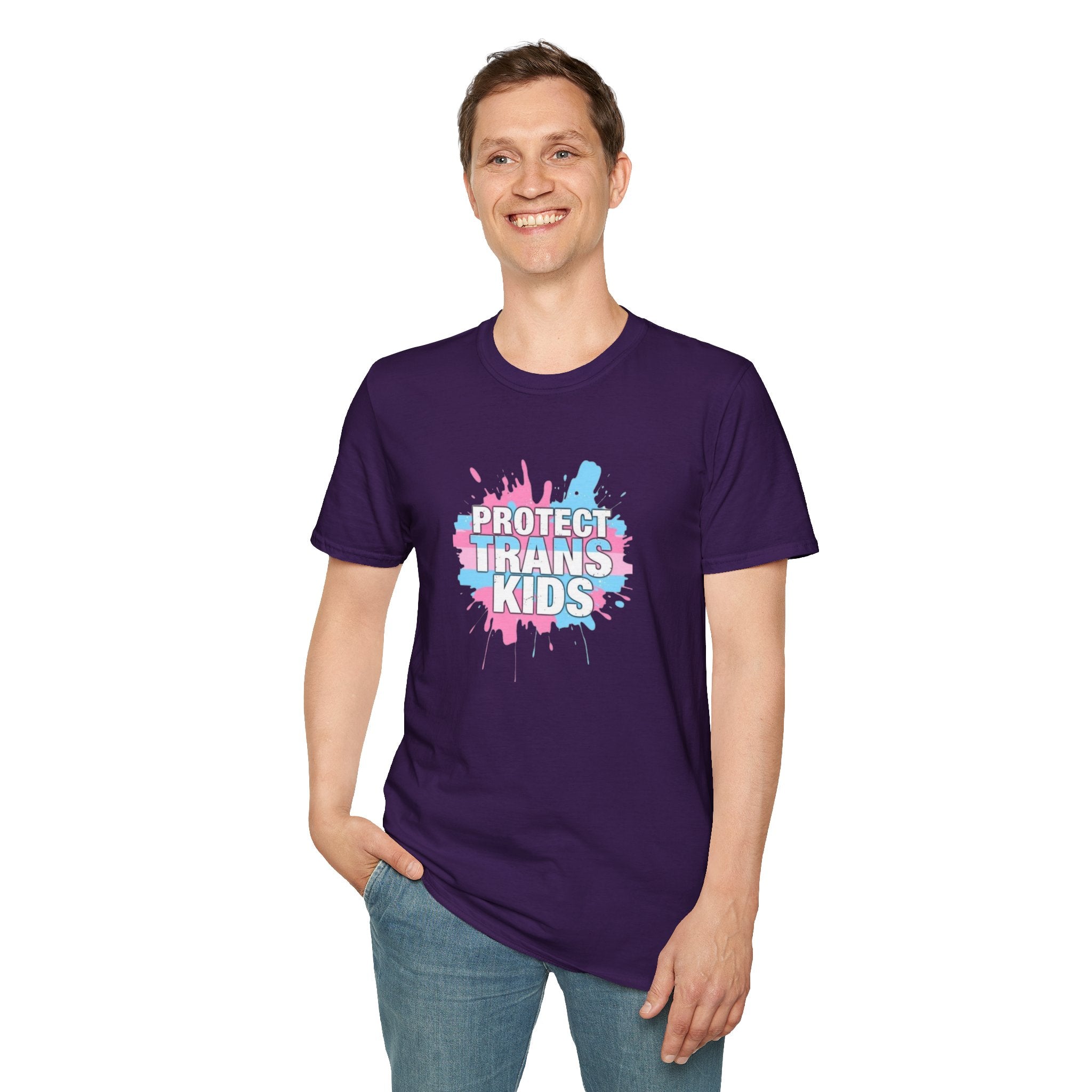 Camiseta unisex infantil "Protect Trans" - Ropa de apoyo LGBTQ+