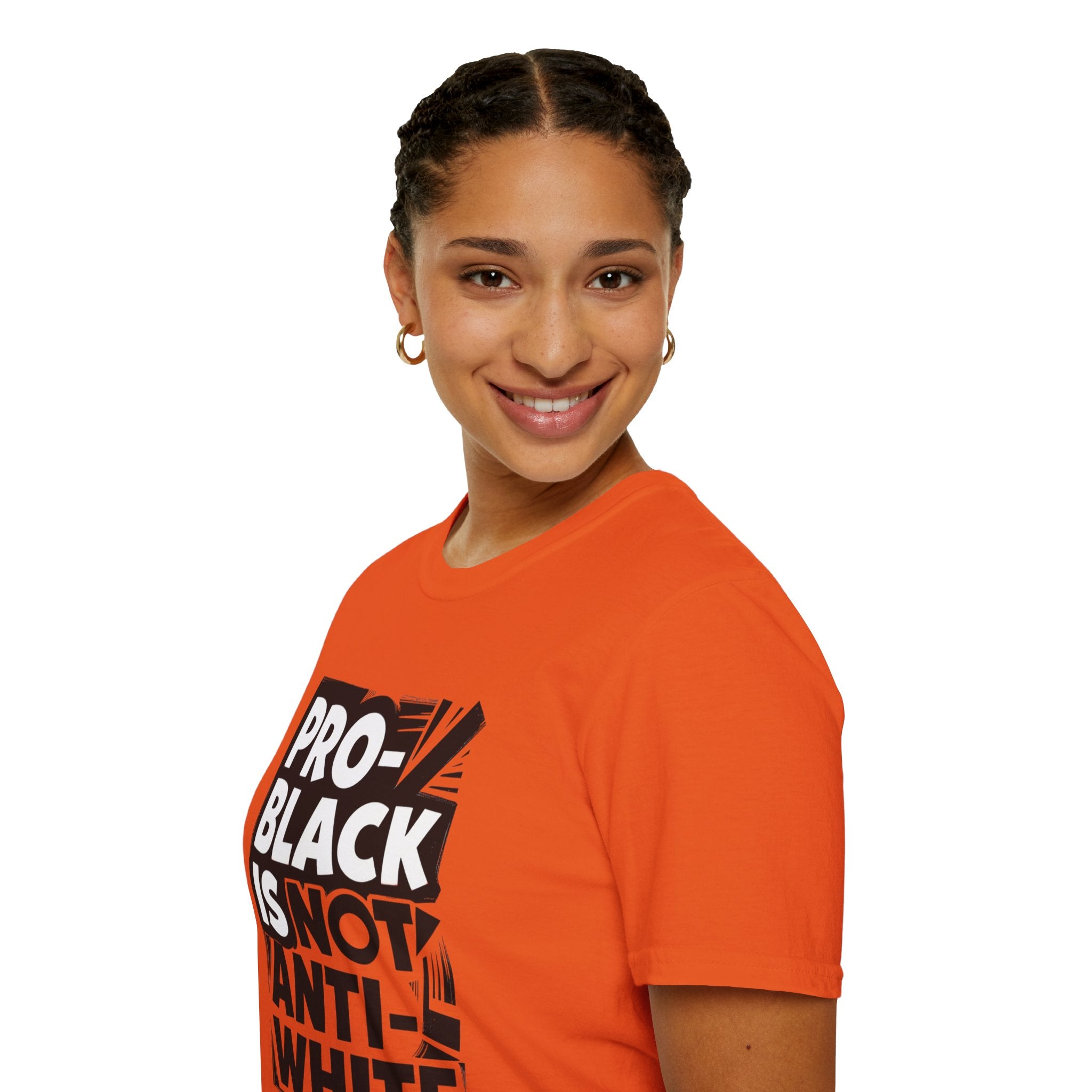 Pro-Black Is Not Anti-White Statement T-Shirt