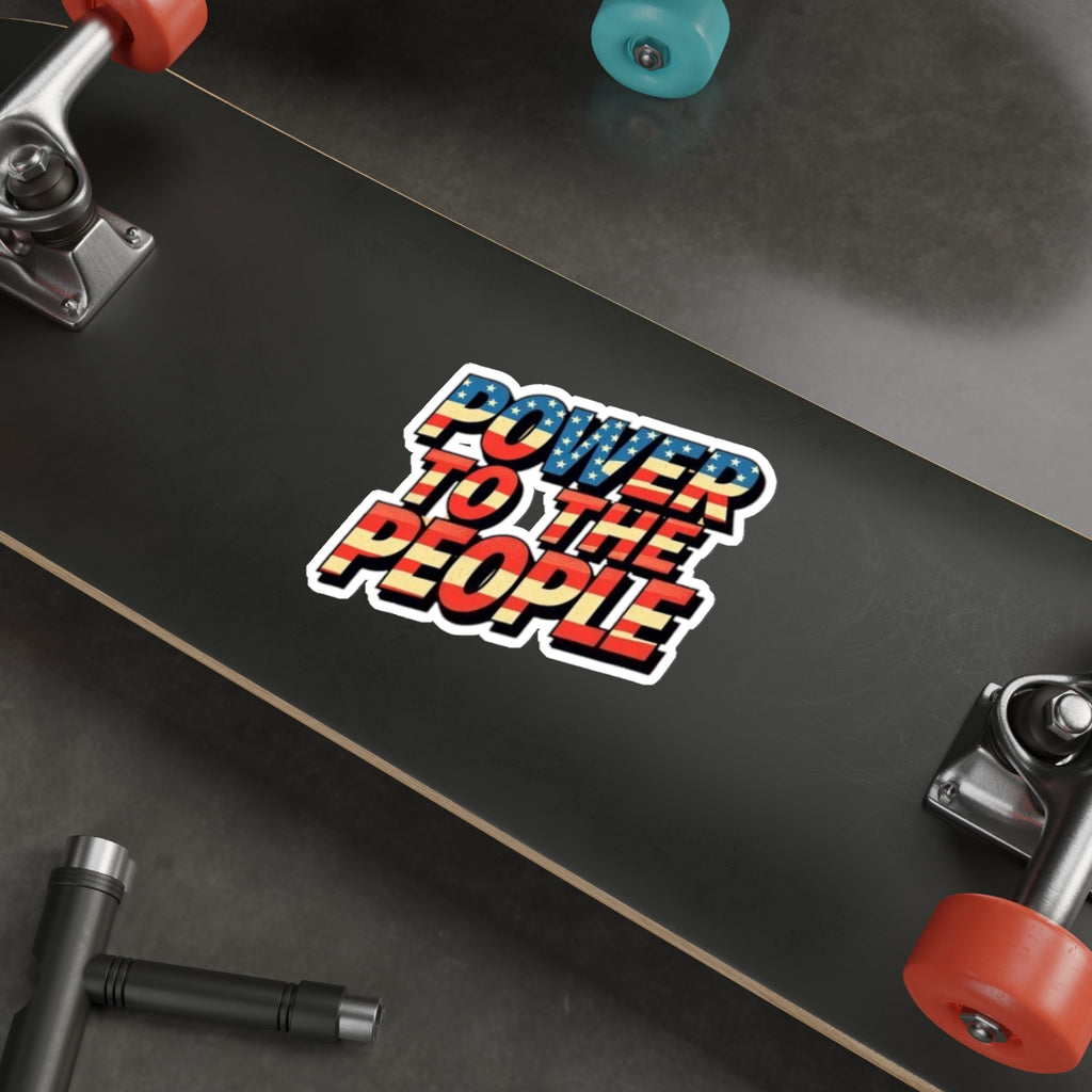 Die-Cut Stickers -  Power to the People - EqualiTees.Me
