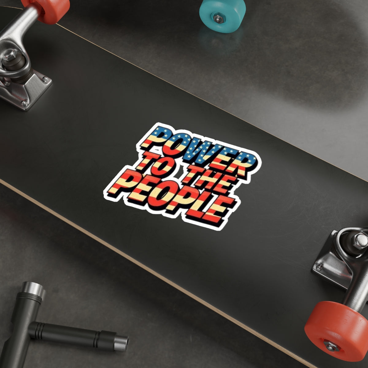 Die-Cut Stickers -  Power to the People - EqualiTees.Me