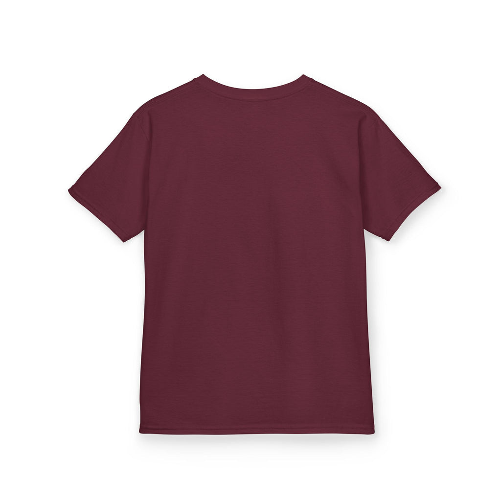 Camiseta de algodón grueso para niños con león fractal colorido