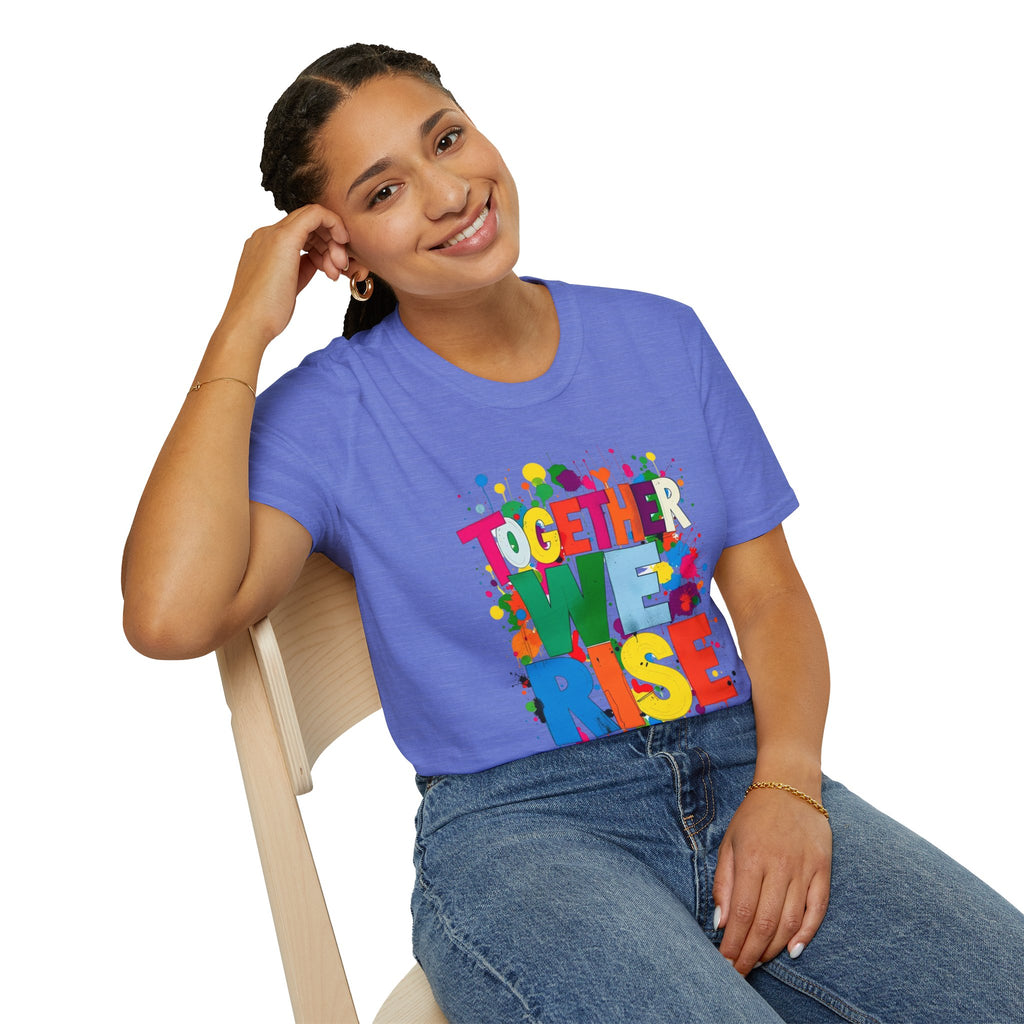 Juntos nos levantamos Camiseta unisex de estilo suave