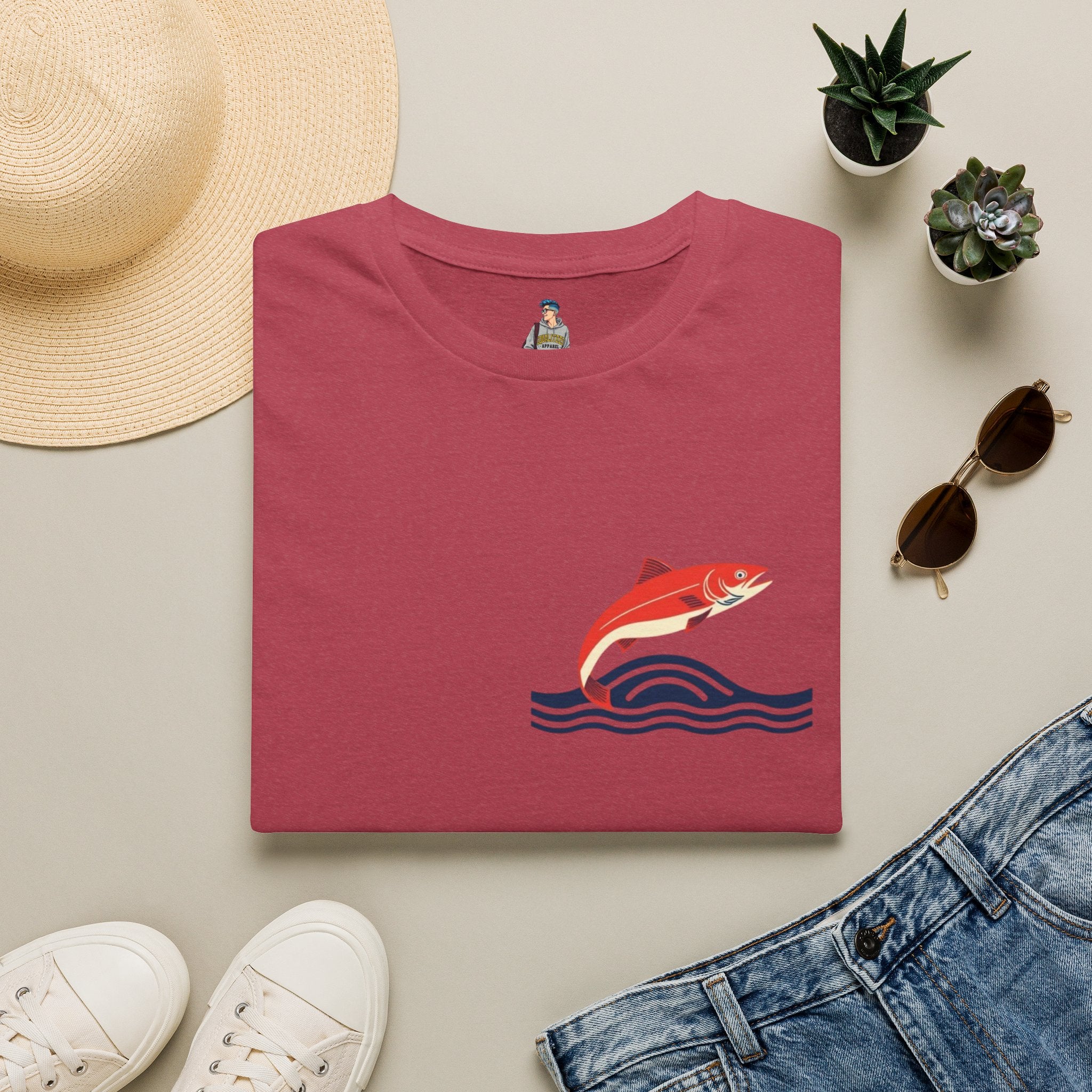 Jumping Salmon Native Pride Softstyle Unisex T-shirt