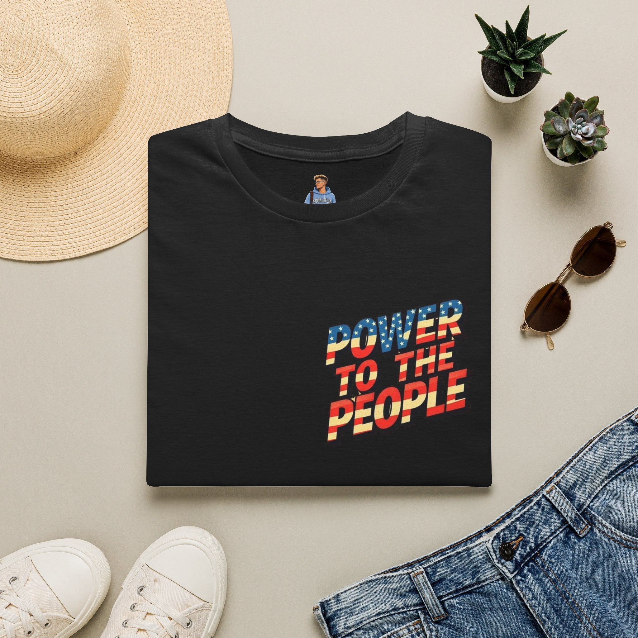 Camiseta unisex de estilo suave Power to the People, camiseta clásica de protesta