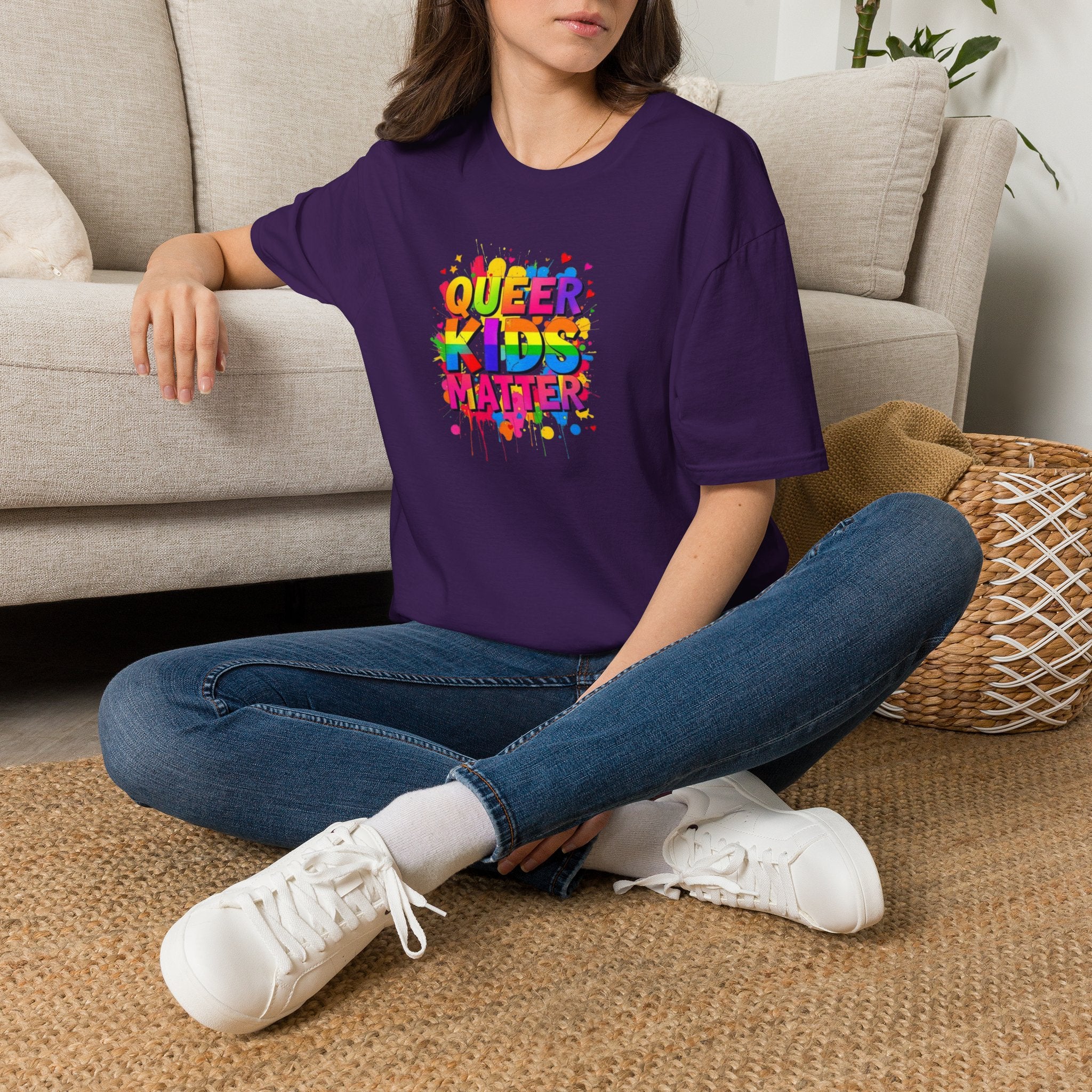 Queer Kids Matter Unisex Softstyle T-Shirt - Celebrate Inclusivity & Pride
