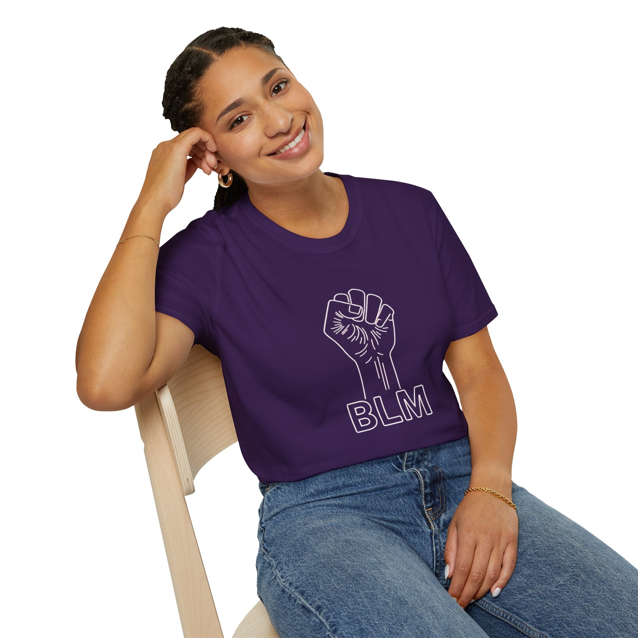 BLM Unisex Softstyle T-Shirt - Celebrate Equality and Justice