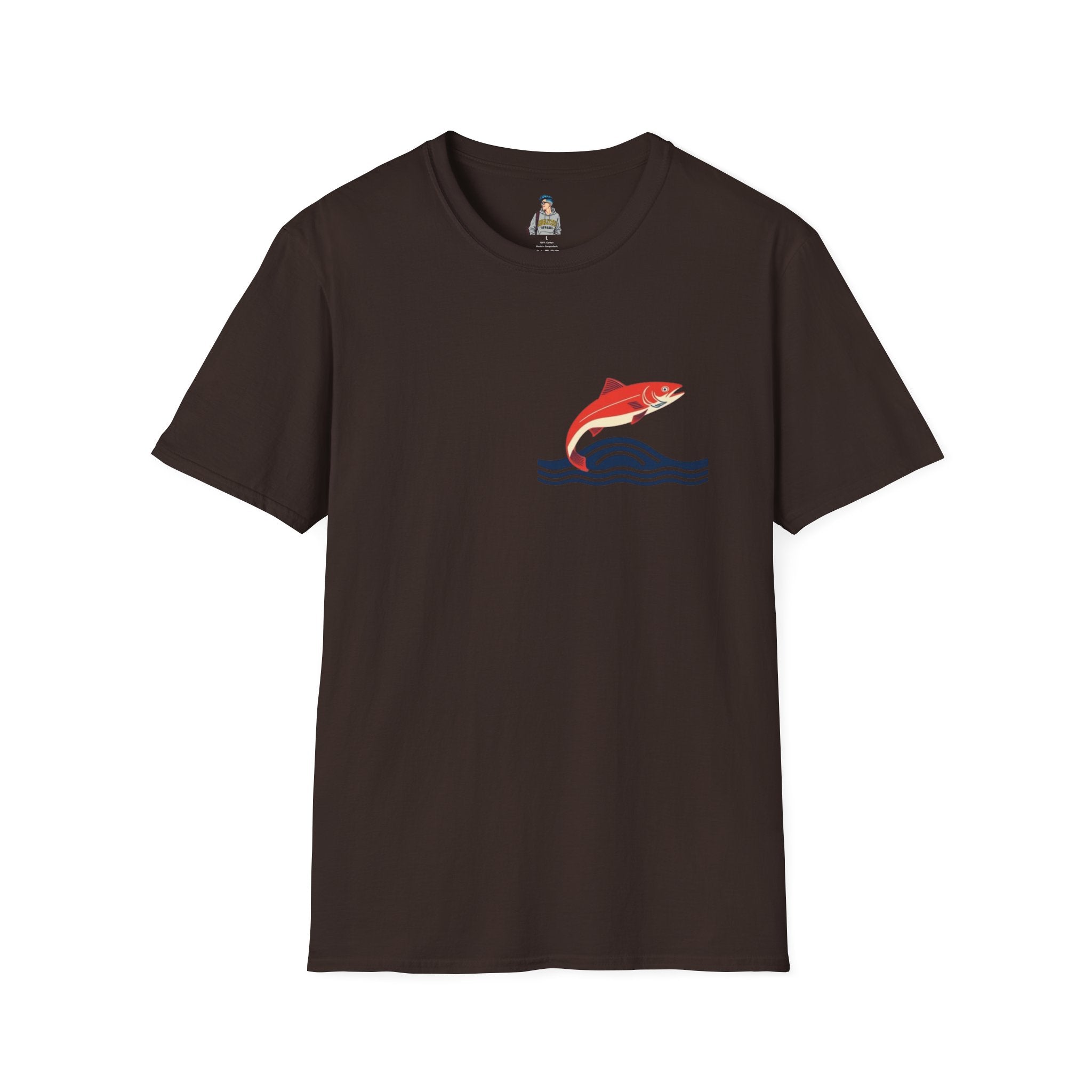 Jumping Salmon Native Pride Softstyle Unisex T-shirt