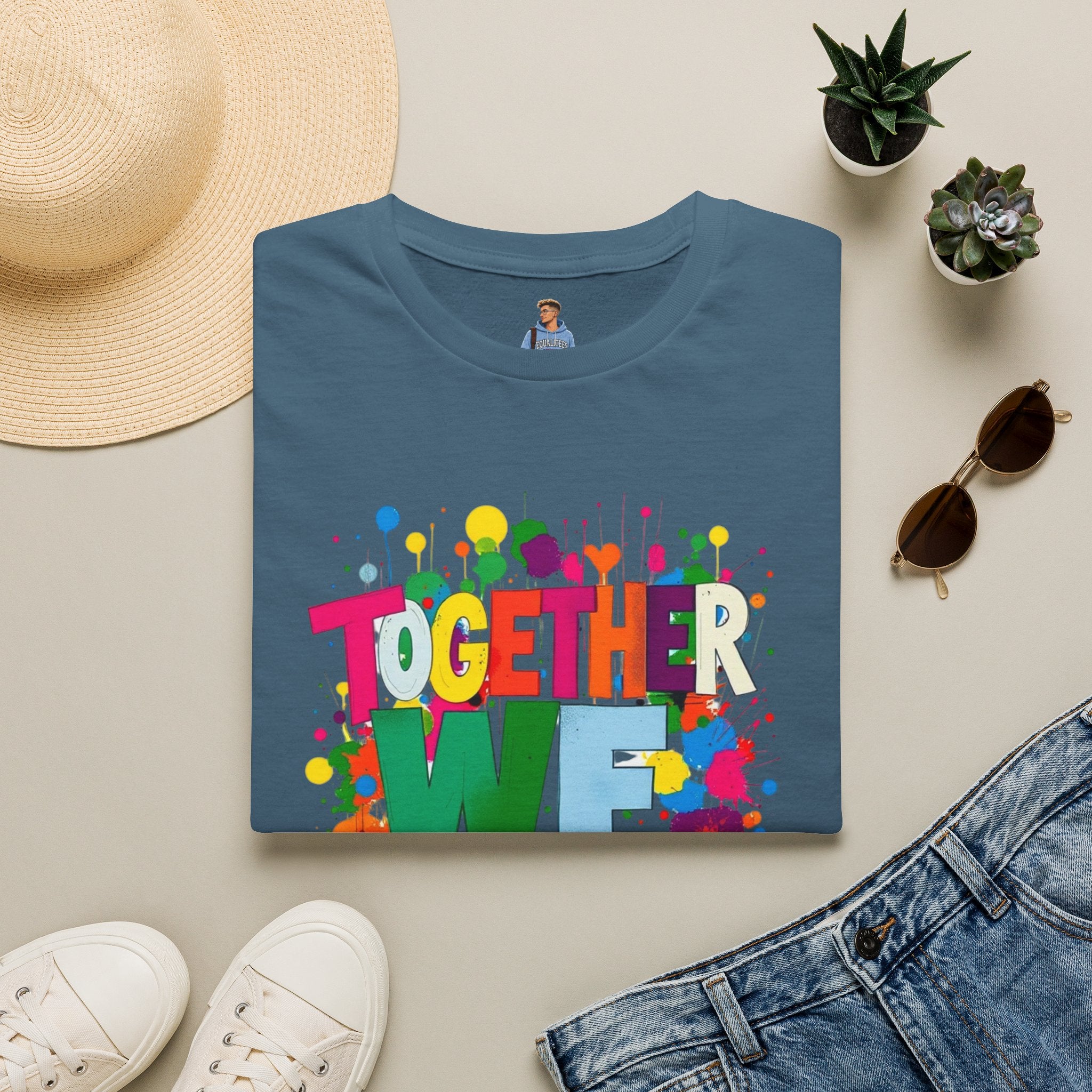 Juntos nos levantamos Camiseta unisex de estilo suave