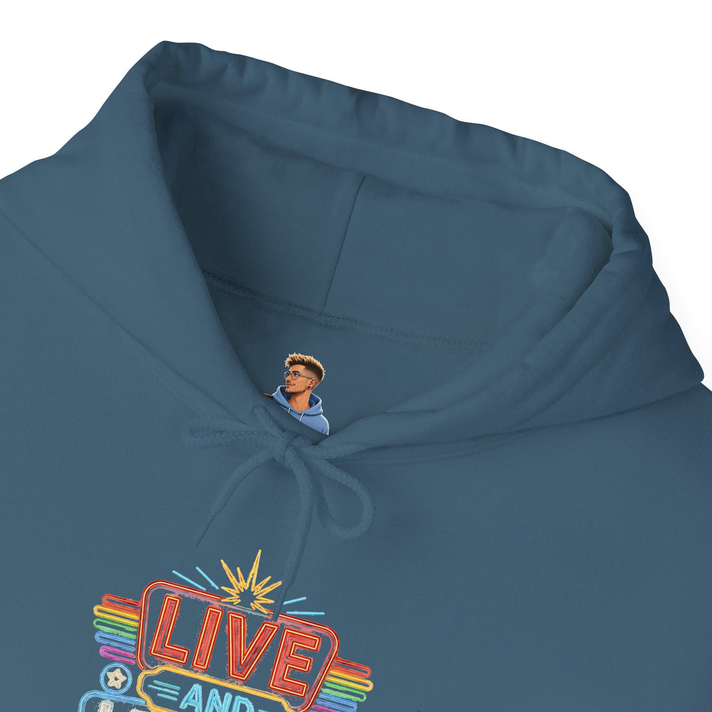 Live And Let Live Hoodie — Retro Peace Graphic Pullover