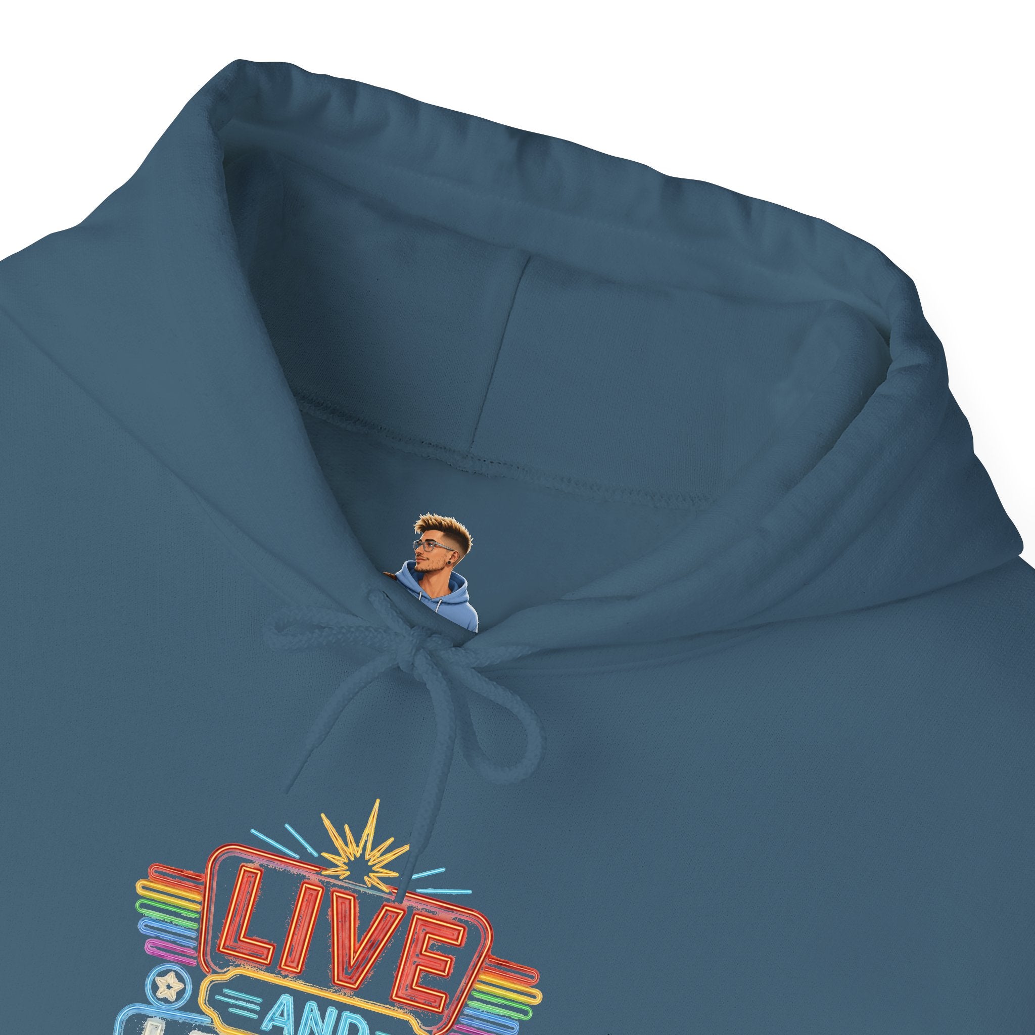 Live And Let Live Hoodie — Retro Peace Graphic Pullover