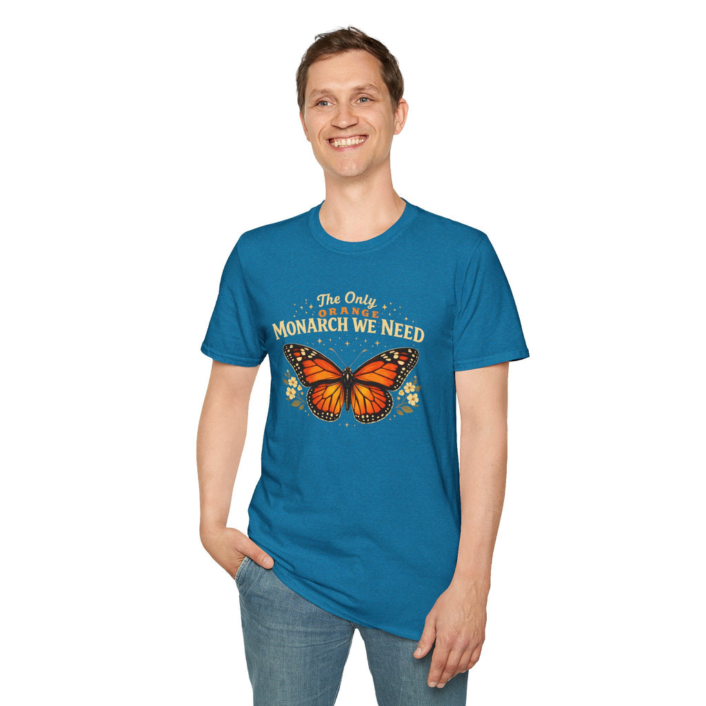 Monarch Butterfly T-Shirt — "The Only Orange Monarch We Need" No Kings Tee