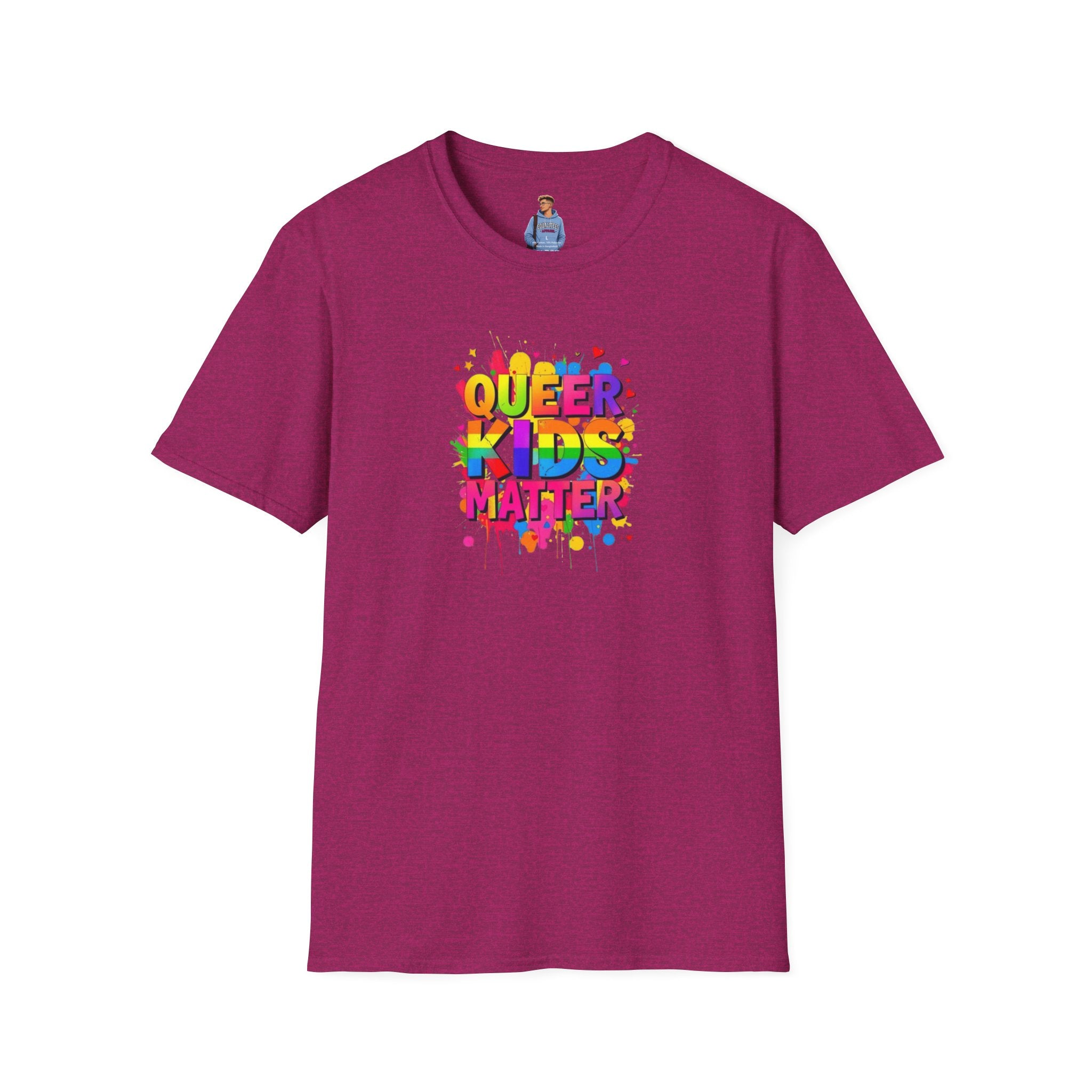 Camiseta unisex suave "Queer Kids Matter": celebra la inclusión y el orgullo
