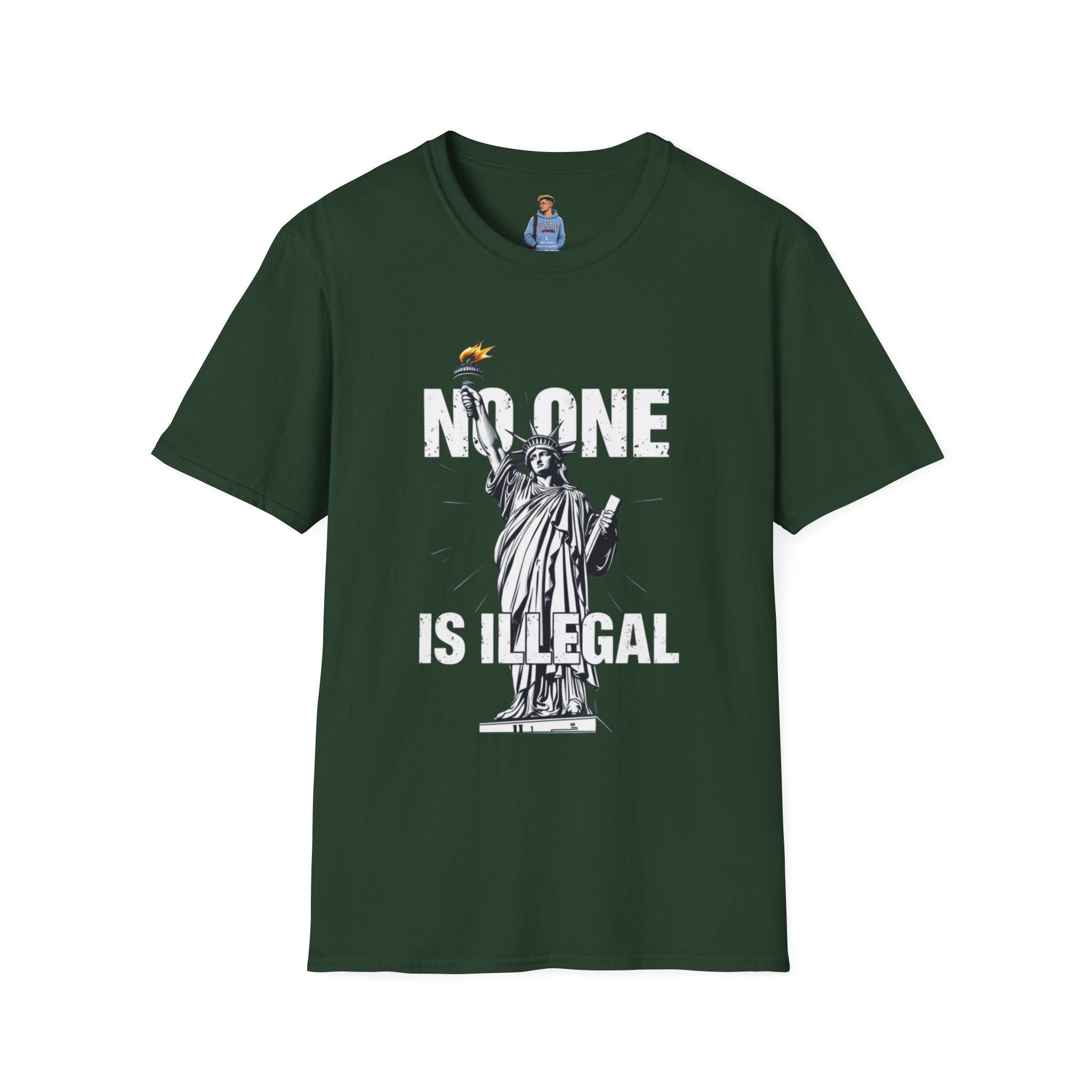 No One Is Illegal Graphic T-shirt