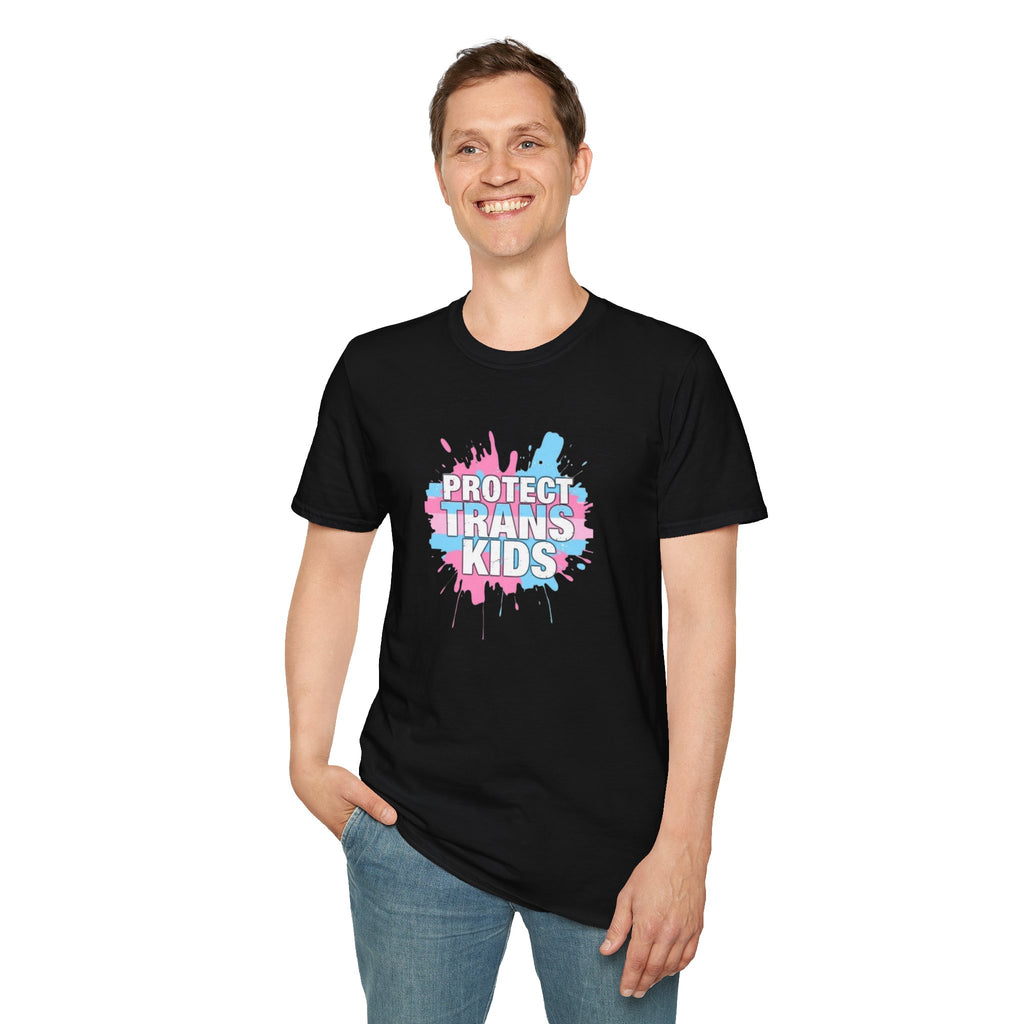Camiseta unisex infantil "Protect Trans" - Ropa de apoyo LGBTQ+