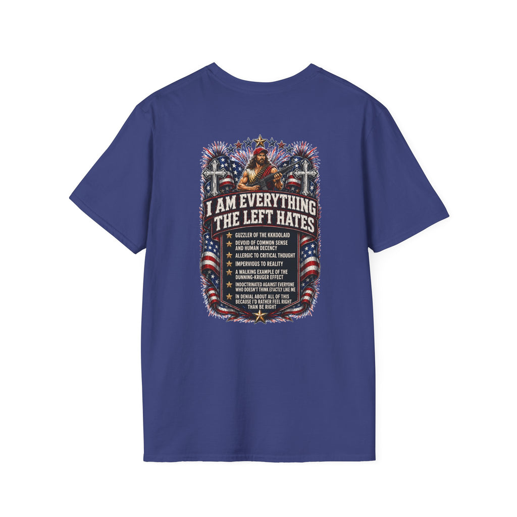 Star Spangled Awesome Graphic Tee ("Proud to Be Delusional Bootlicking Nazi Trash")