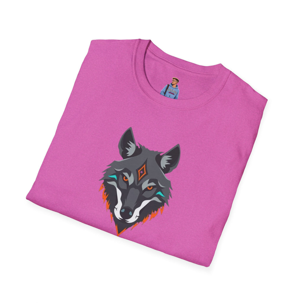 Mystical Wolf Design Unisex Softstyle T-shirt