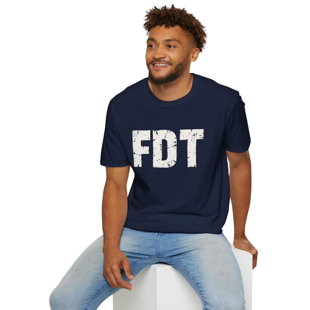 FDT Political Protest Distressed Graphic T-Shirt