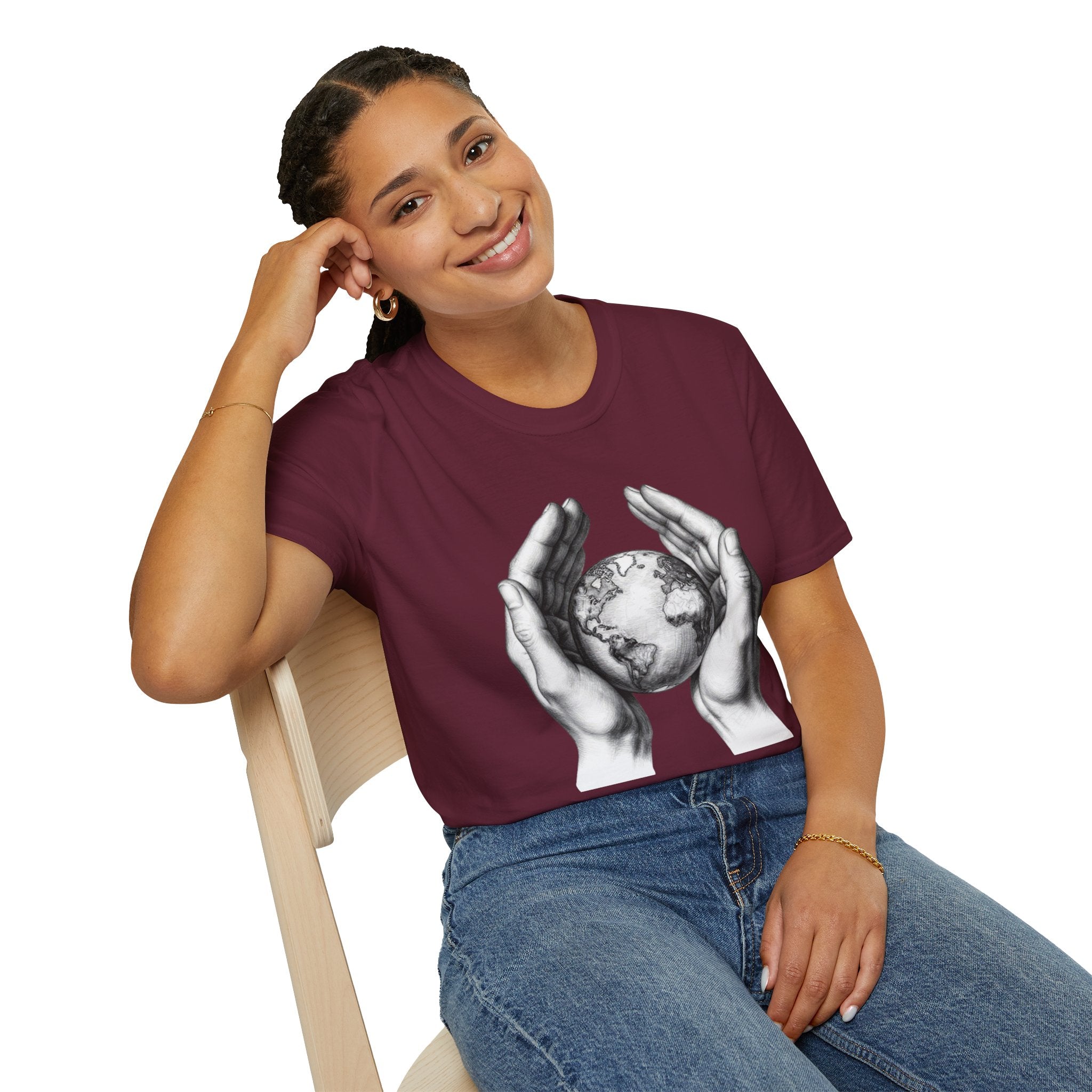 Earth in Your Hands T-Shirt — Protect the Planet Graphic Tee