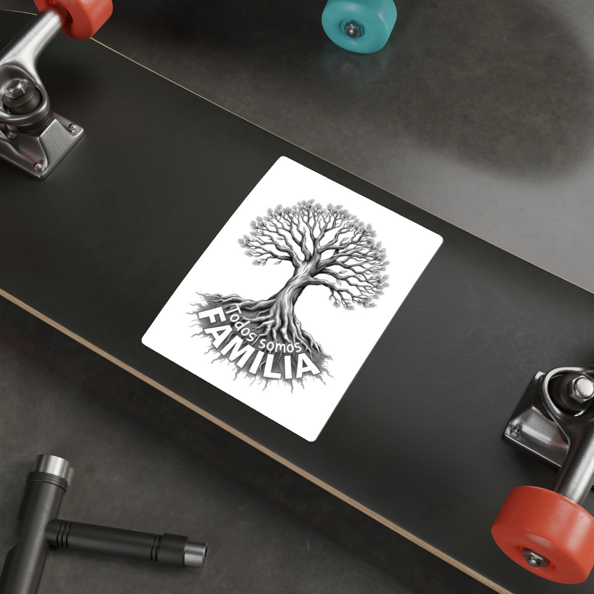 Die-Cut Stickers - Todos Somos Familia-We Are All Family - EqualiTees.Me