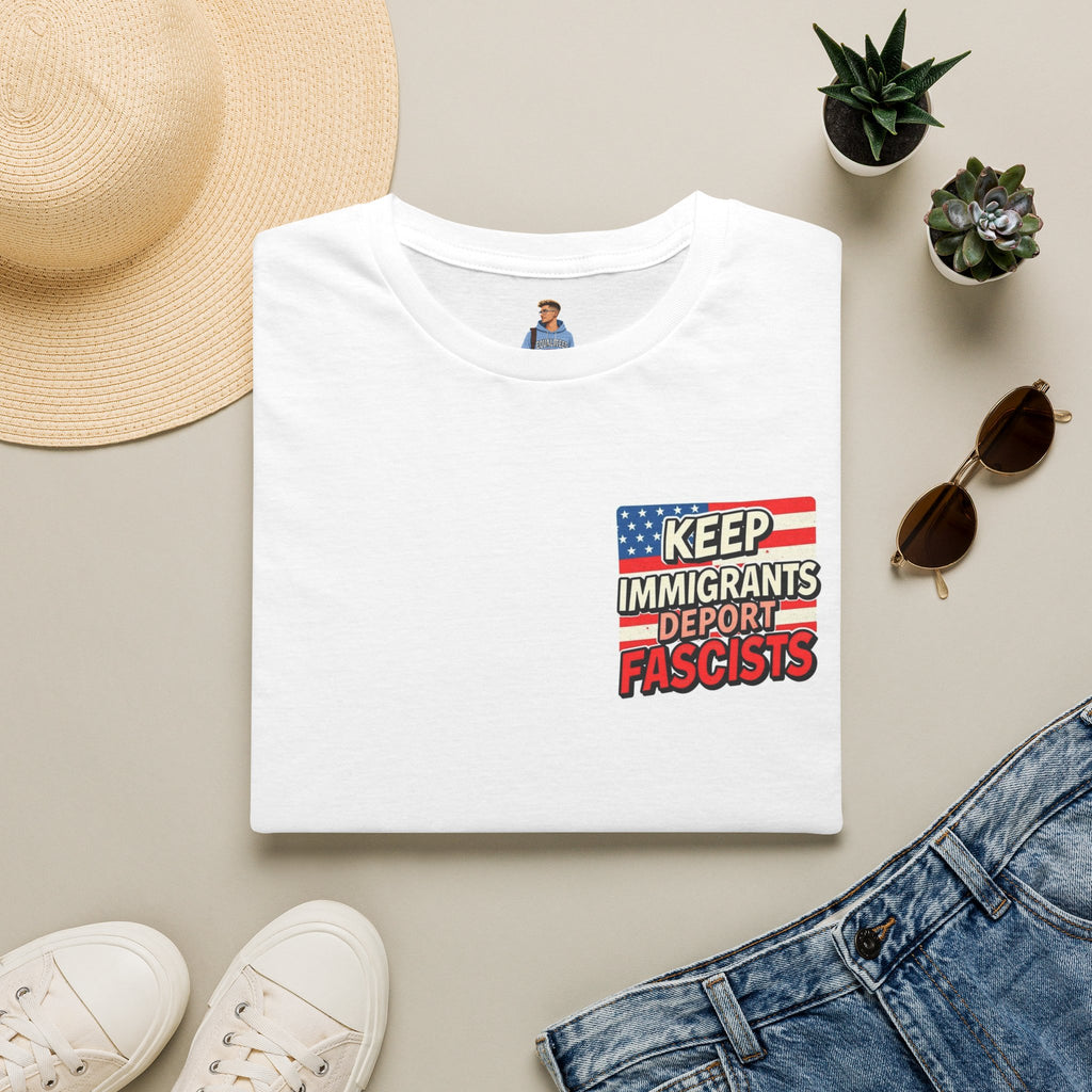Keep Immigrants Deport Fascists Unisex Softstyle T-Shirt