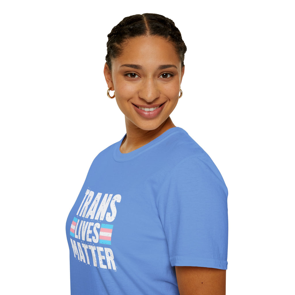Trans Lives Matter Unisex Softstyle T-Shirt - Support LGBTQ+ Rights