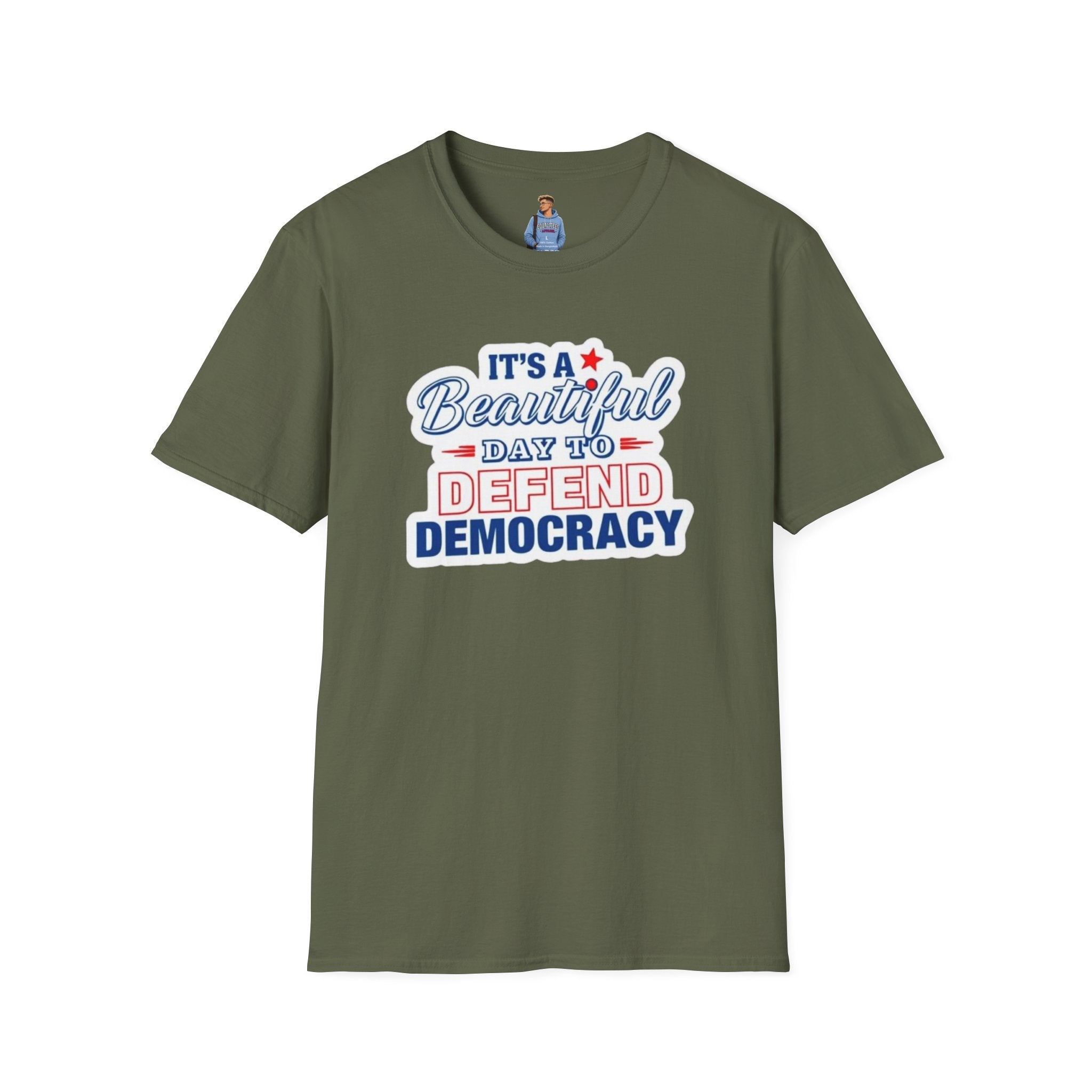 Camiseta unisex suave "Defend Democracy": perfecta para el activismo y el uso diario.