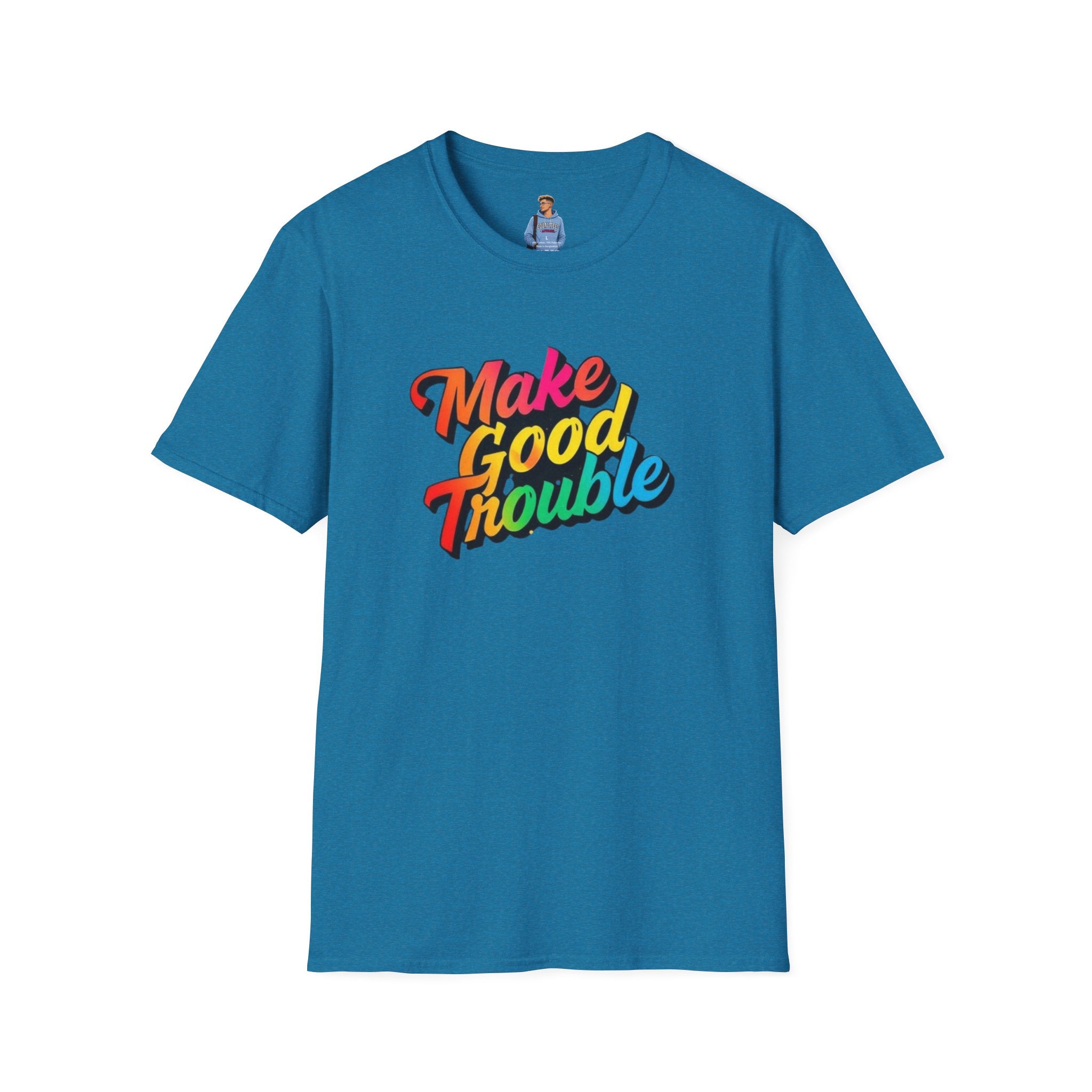 Make Good Trouble' Rainbow T-Shirt