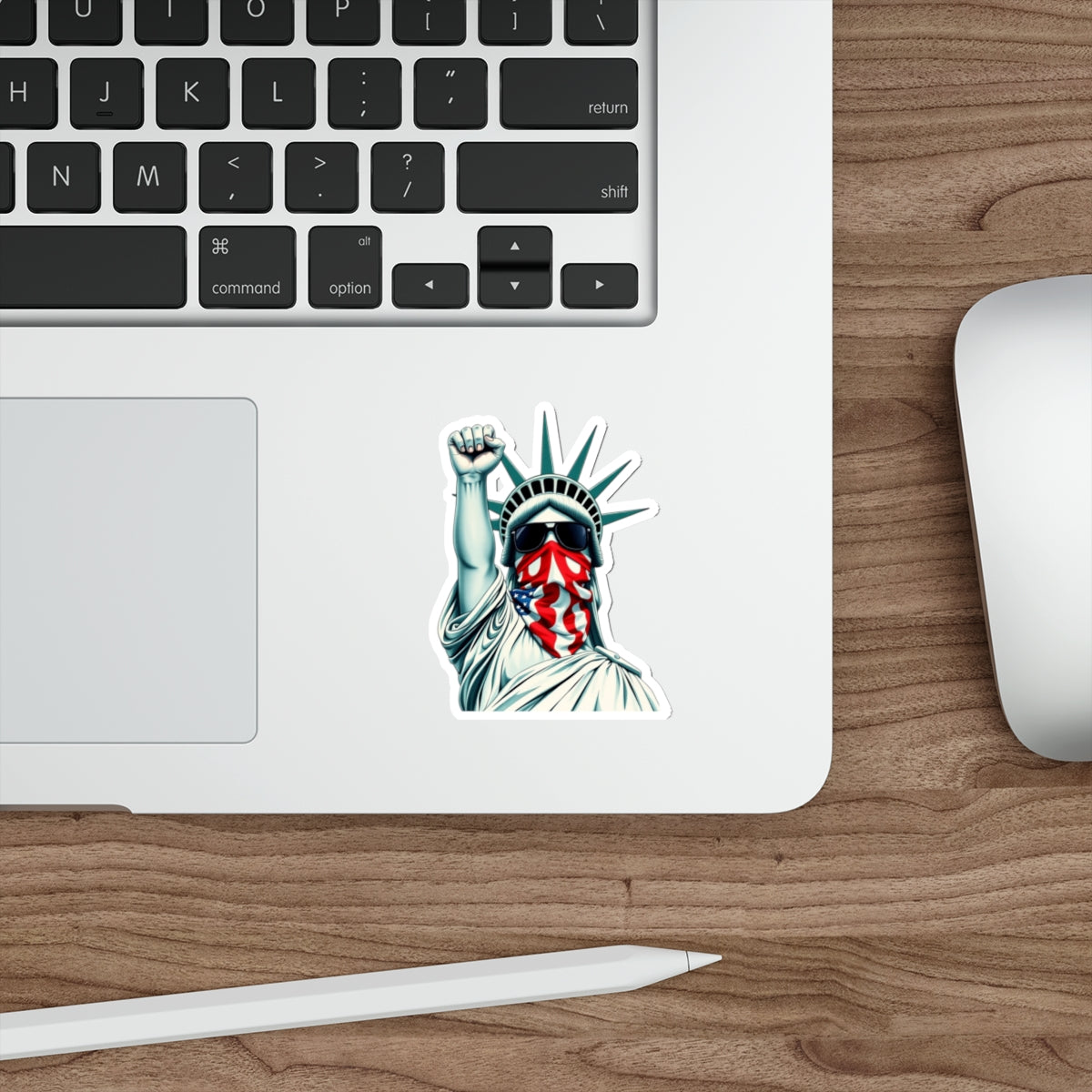 Die-Cut Stickers - #RESIST with Lady Liberty 2 - EqualiTees.Me