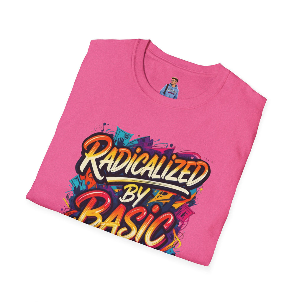 Radicalized by Basic Decency T-Shirt Colorful Graffiti Typography